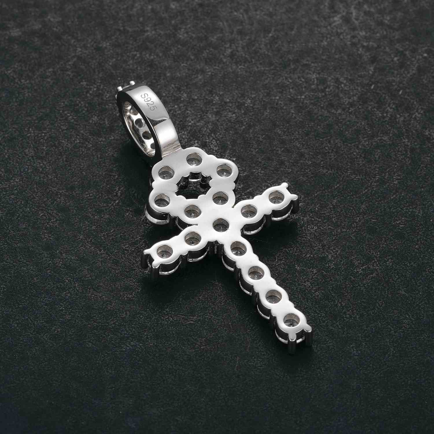 1 Row Ankh Cross Pendant