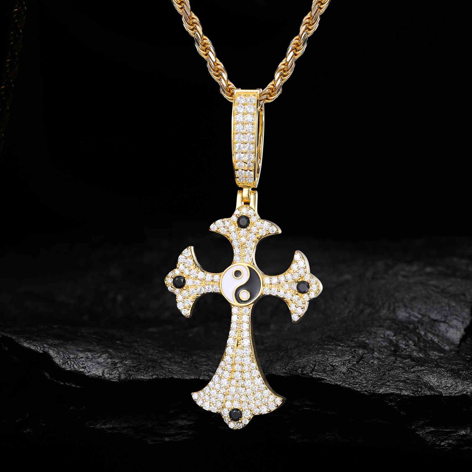 Taiji Cross Pendant