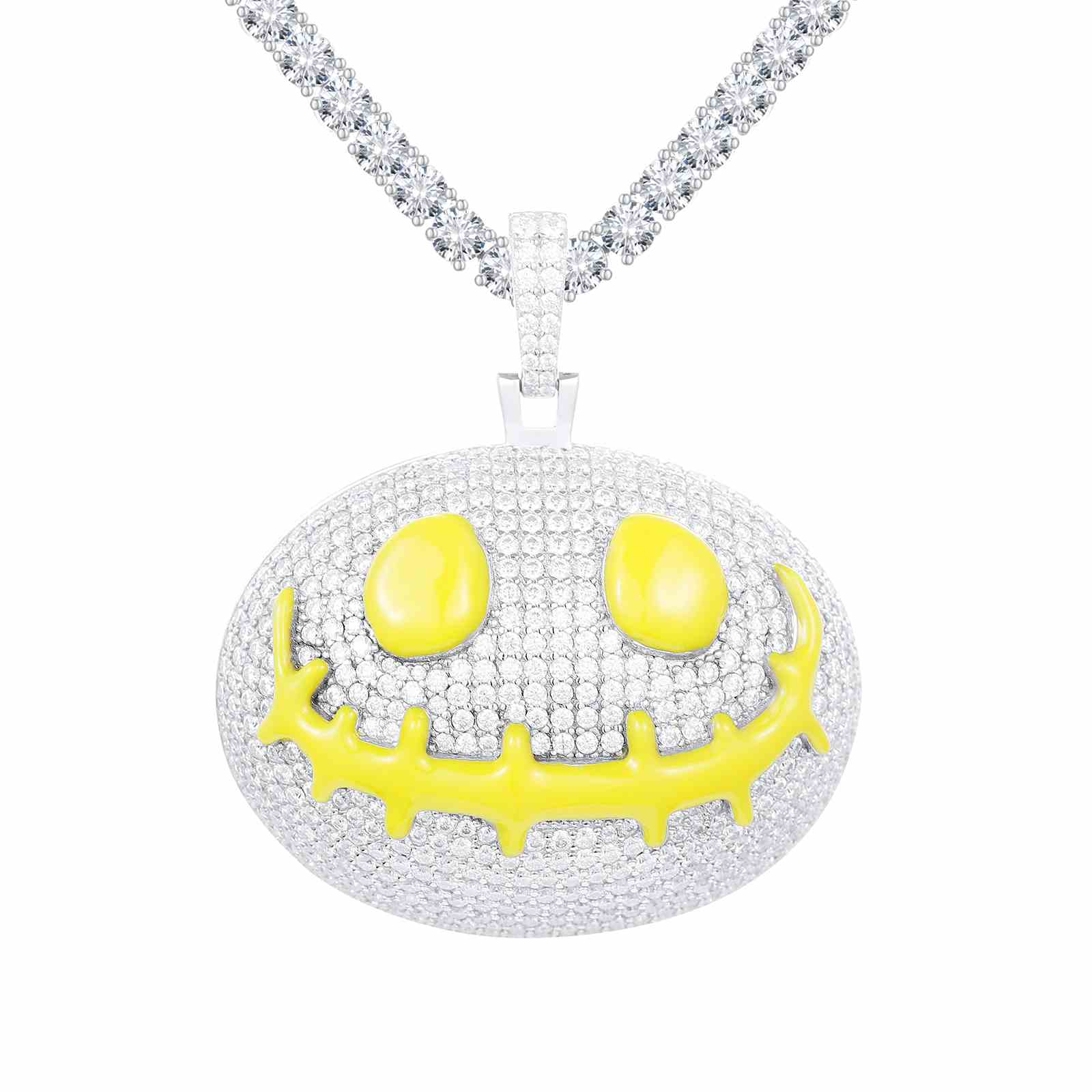 Glow In The Dark Halloween Doll Head Pendant