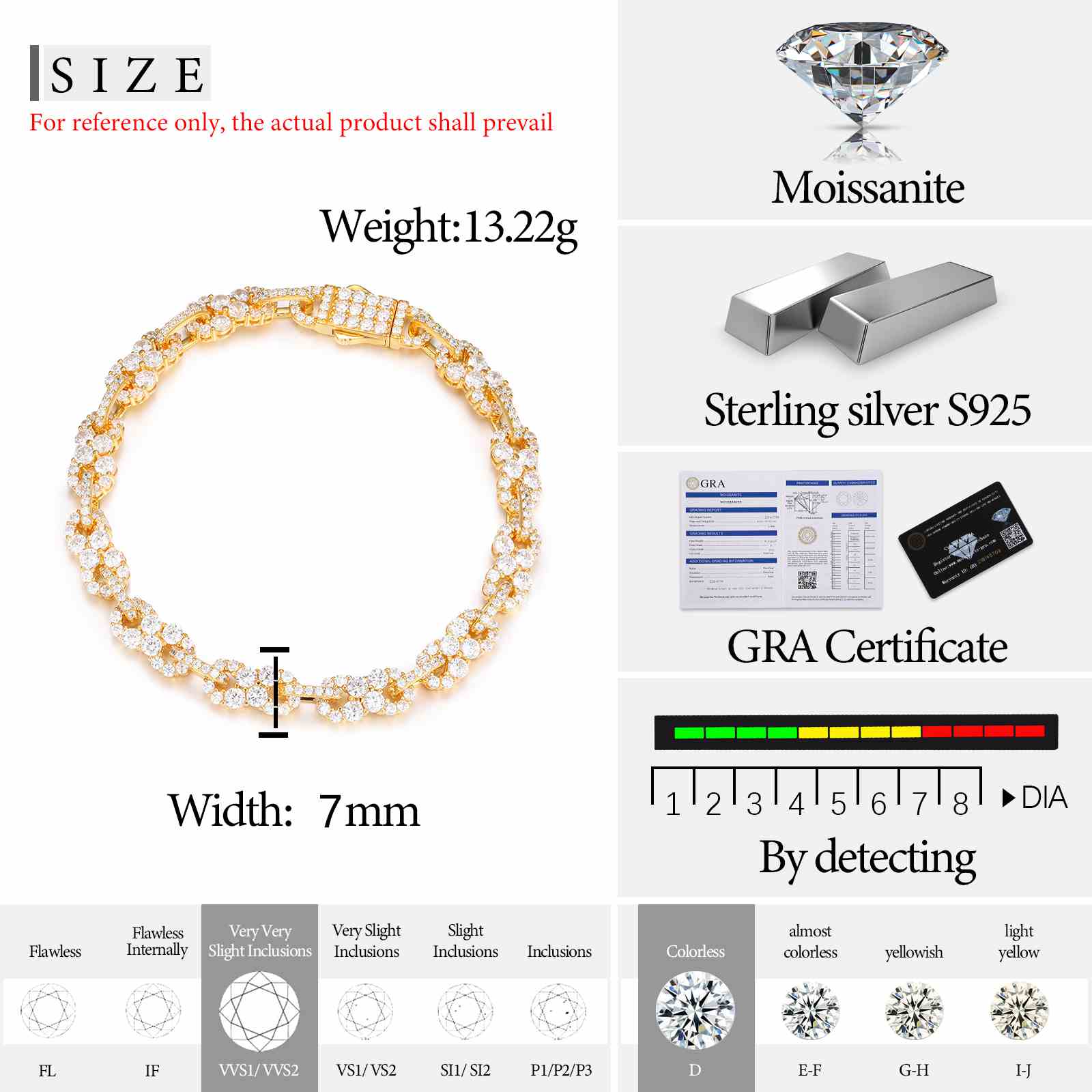 7mm Infinity Cuban Bracelet