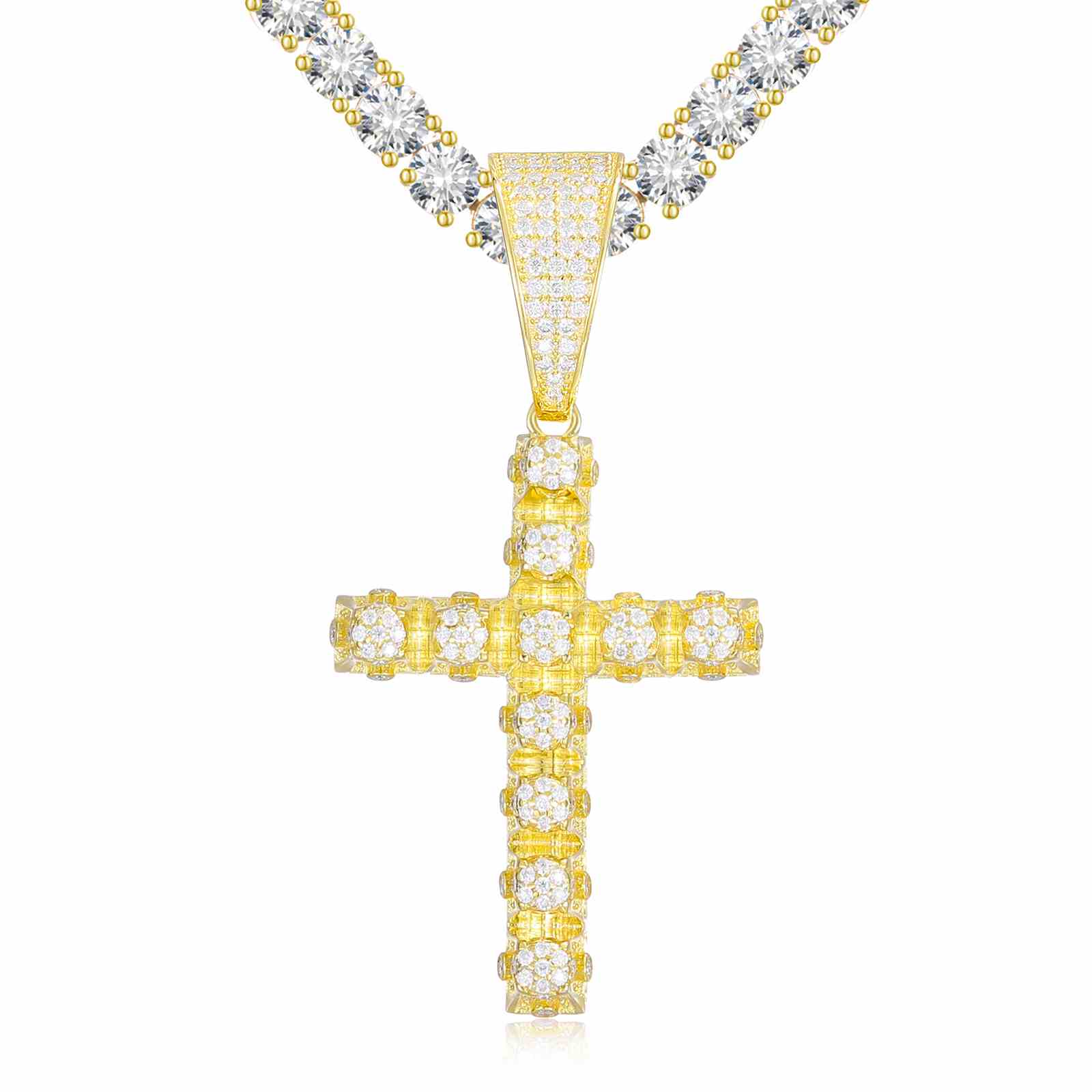 Flower Cross Pendant