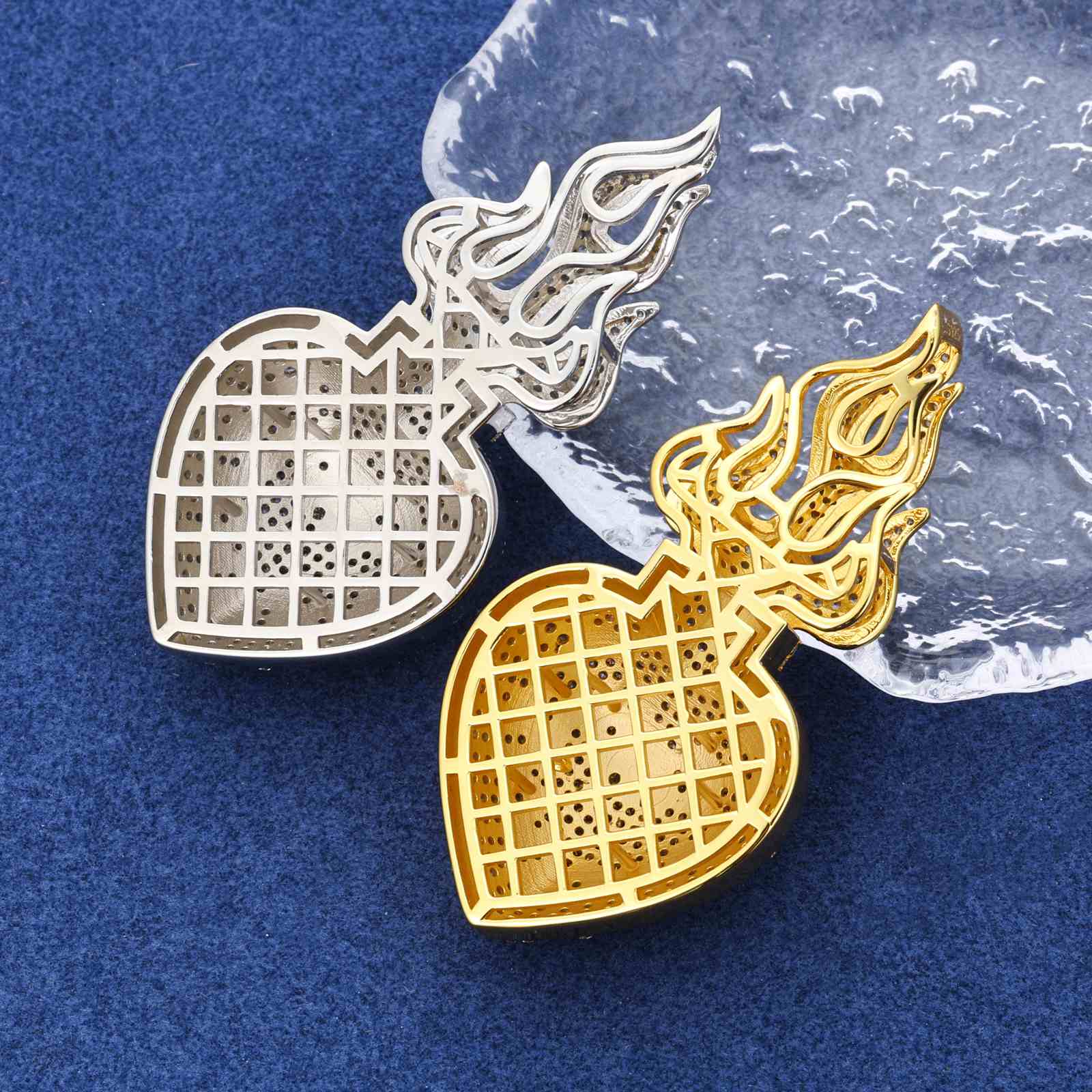 Flame Heart Thorn Pendant