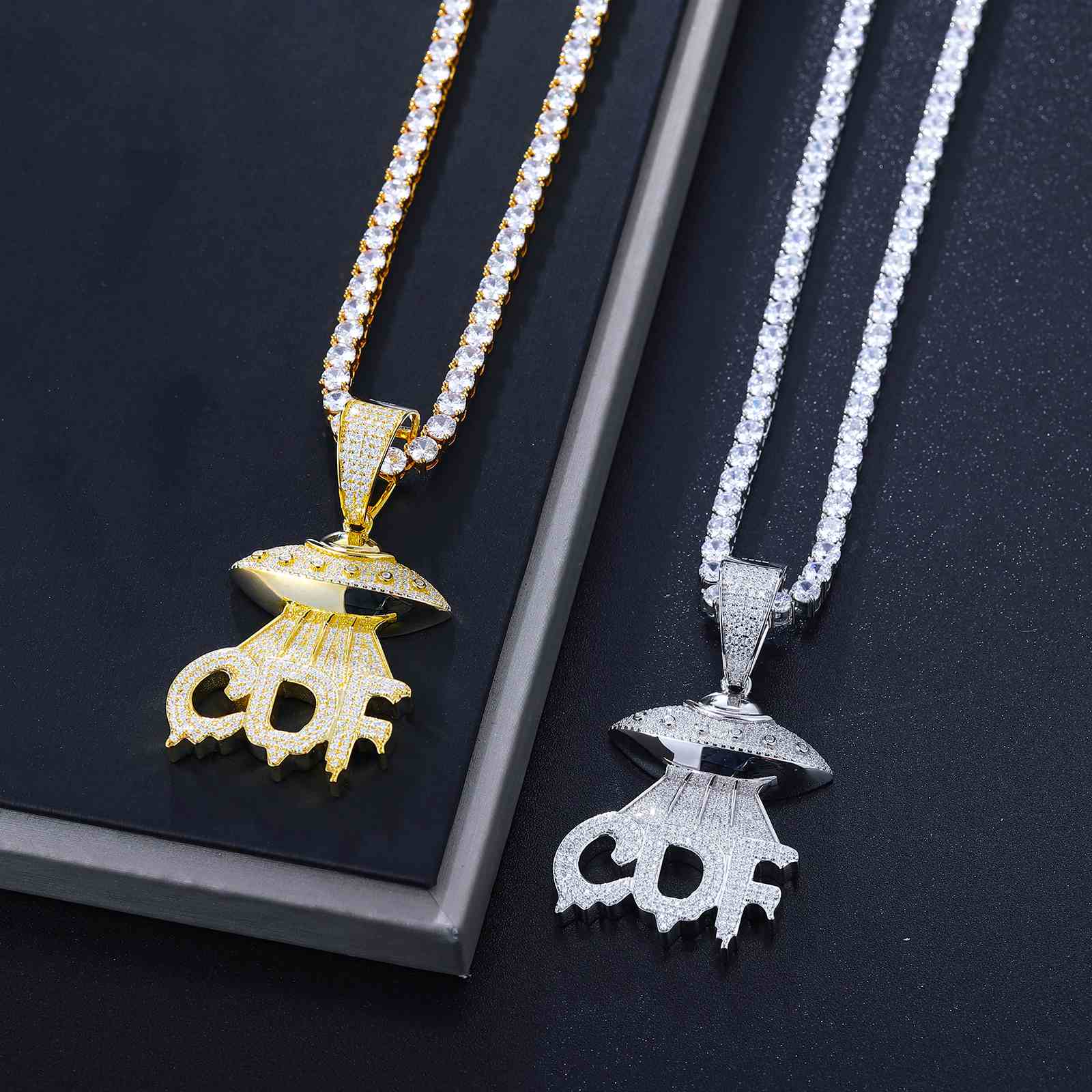 UFO Letter CDF Pendant