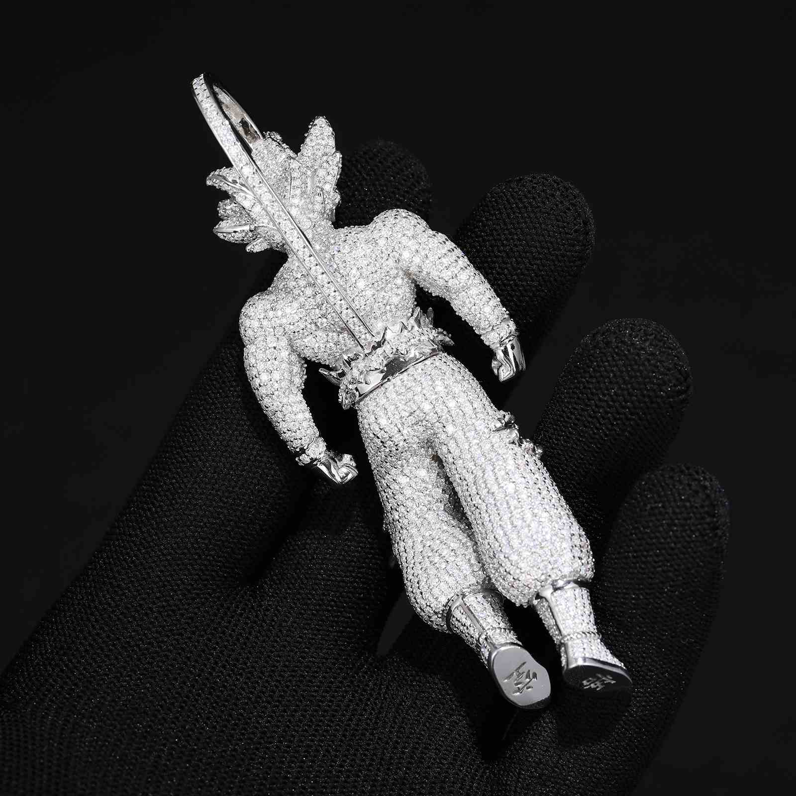 Custom Iced Out Goku Pendant
