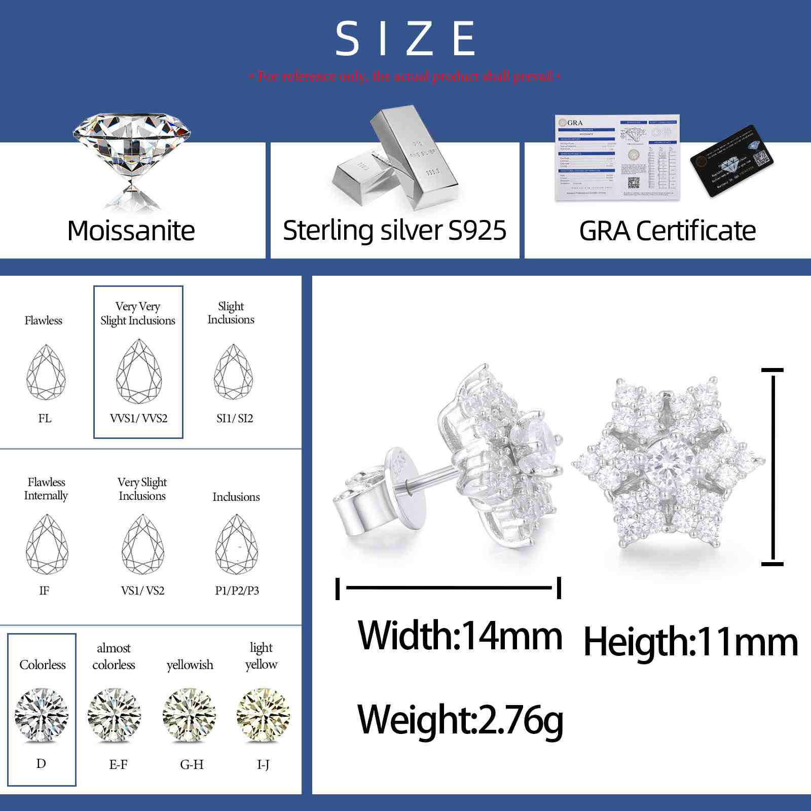 Dual Use Six-pointed Star Earring