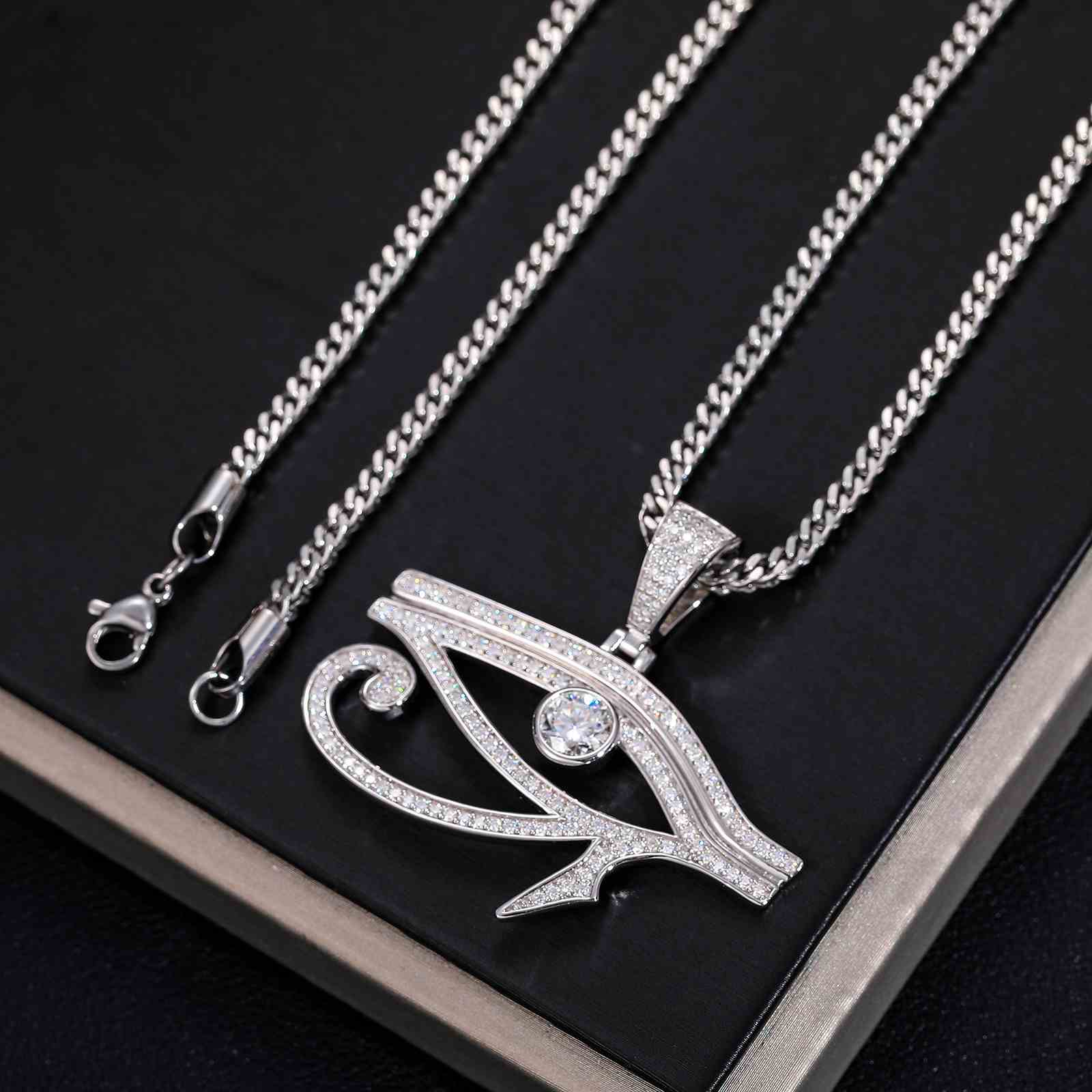 Hollow Evil Eye Pendant