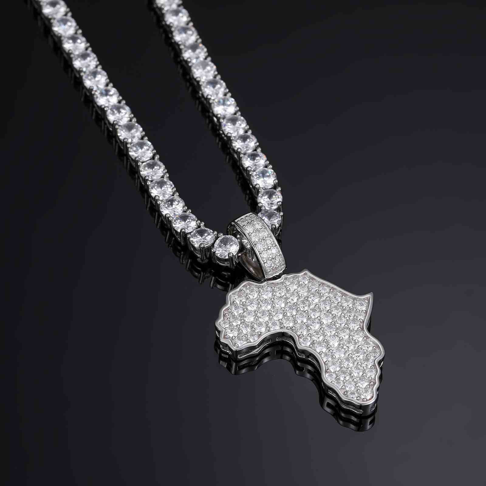 Africa Map Pendant