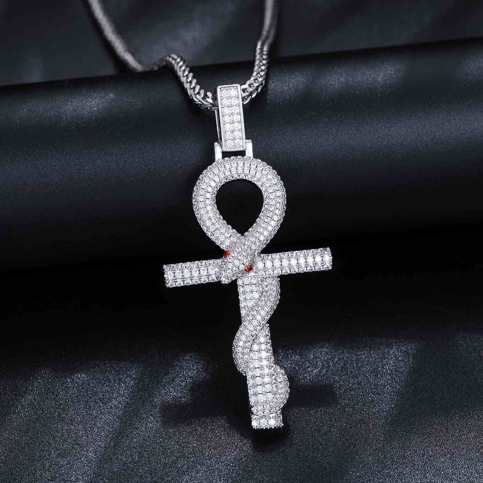 Snake Ankh Cross Pendant