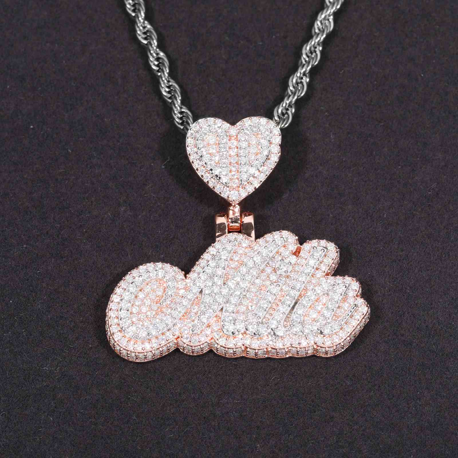 Rose Gold Letter Pendant