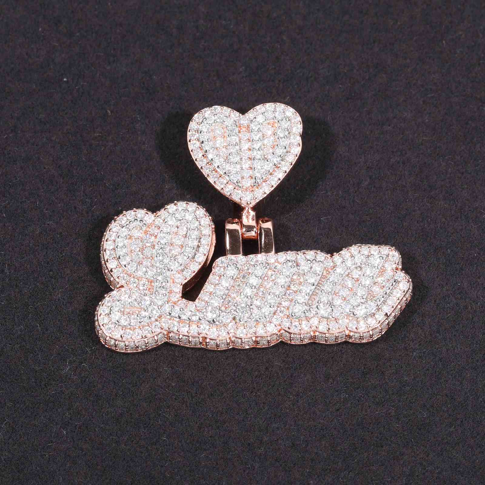 Rose Gold Letter Pendant