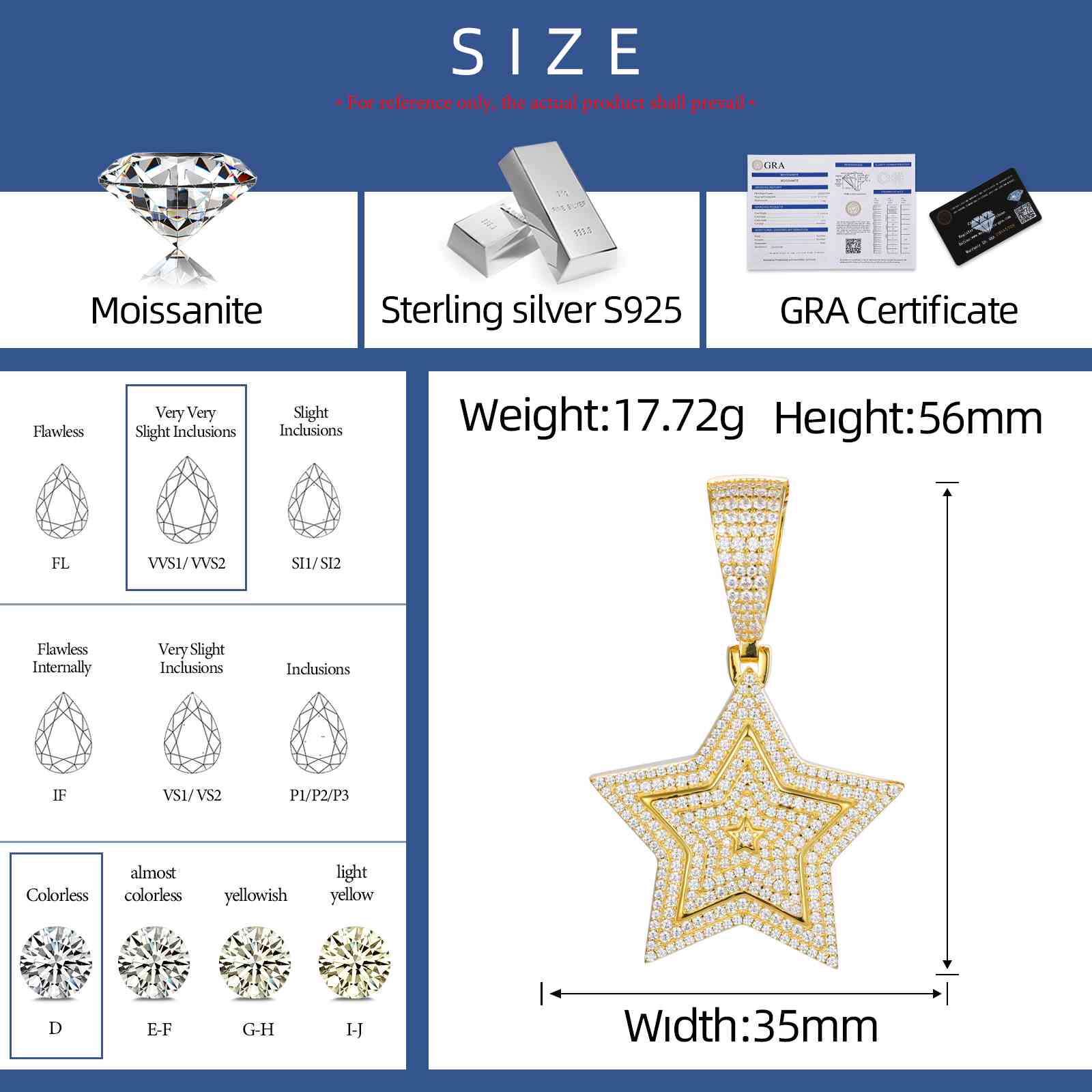6-Layer Star Pendant