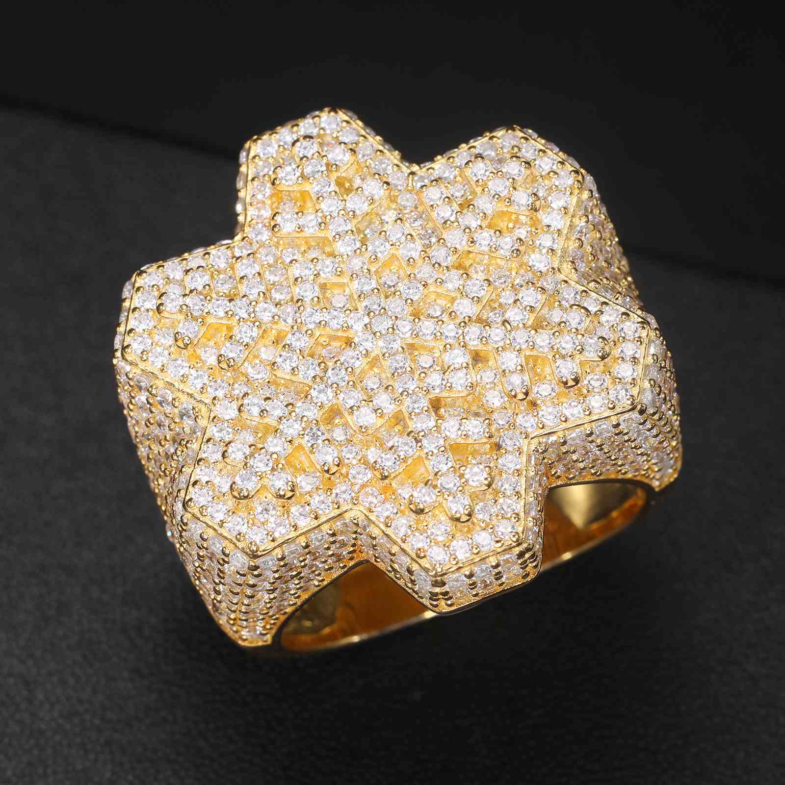 Hexagon Snowflake Ring
