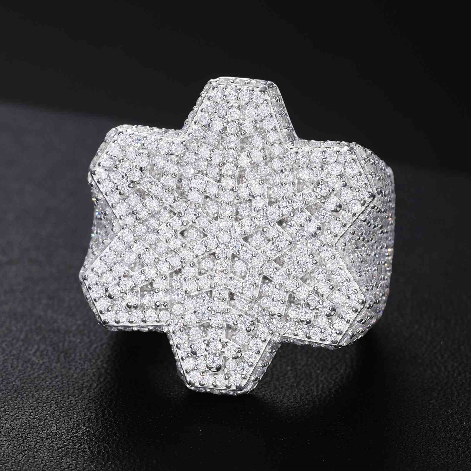 Hexagon Snowflake Ring