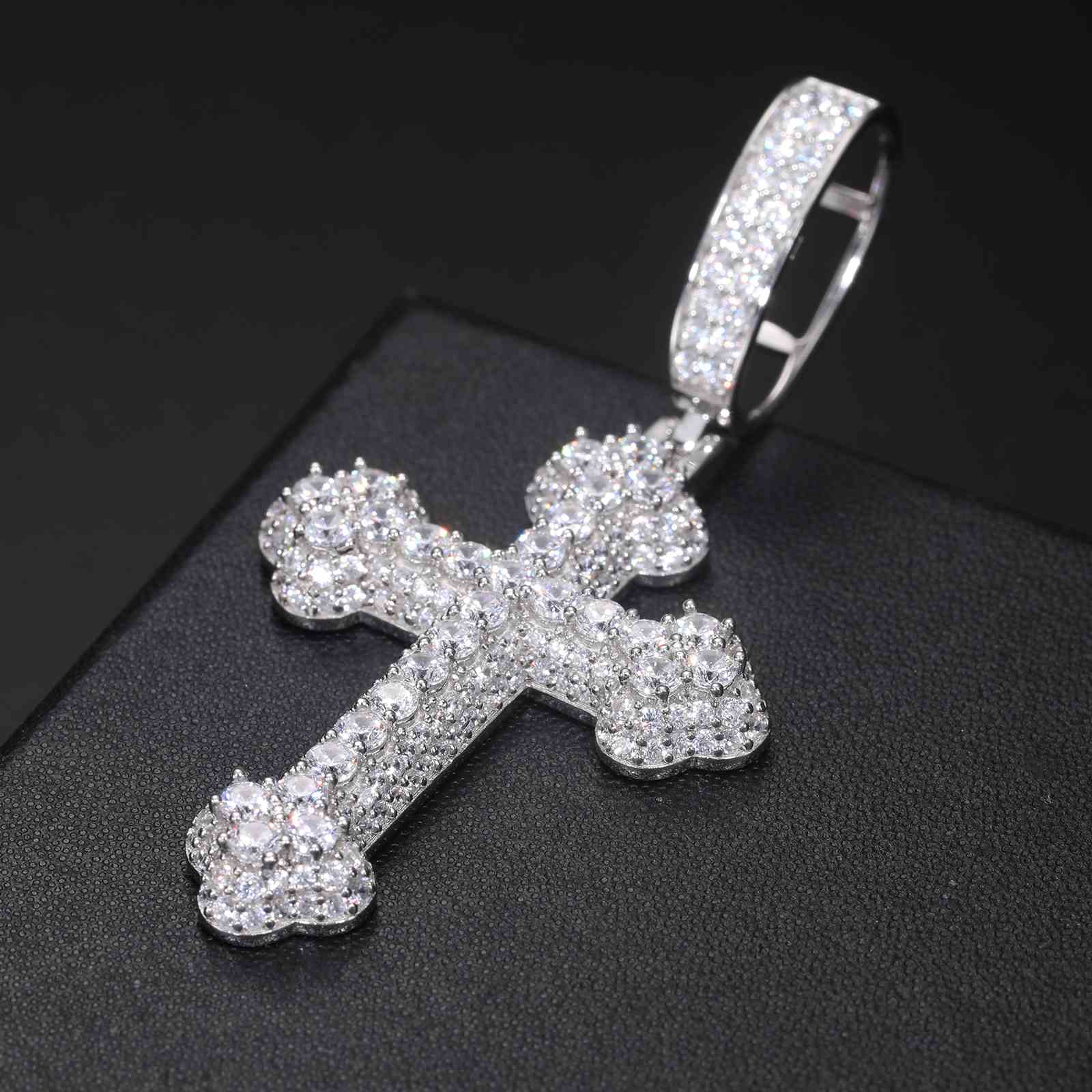 Iris Cross Pendant