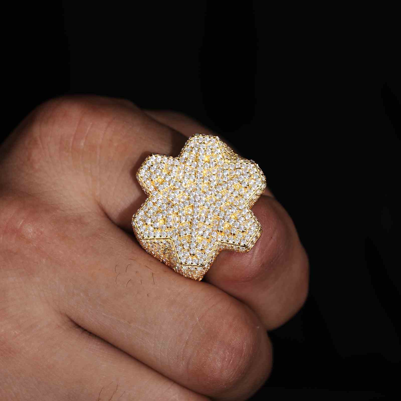 Hexagon Snowflake Ring