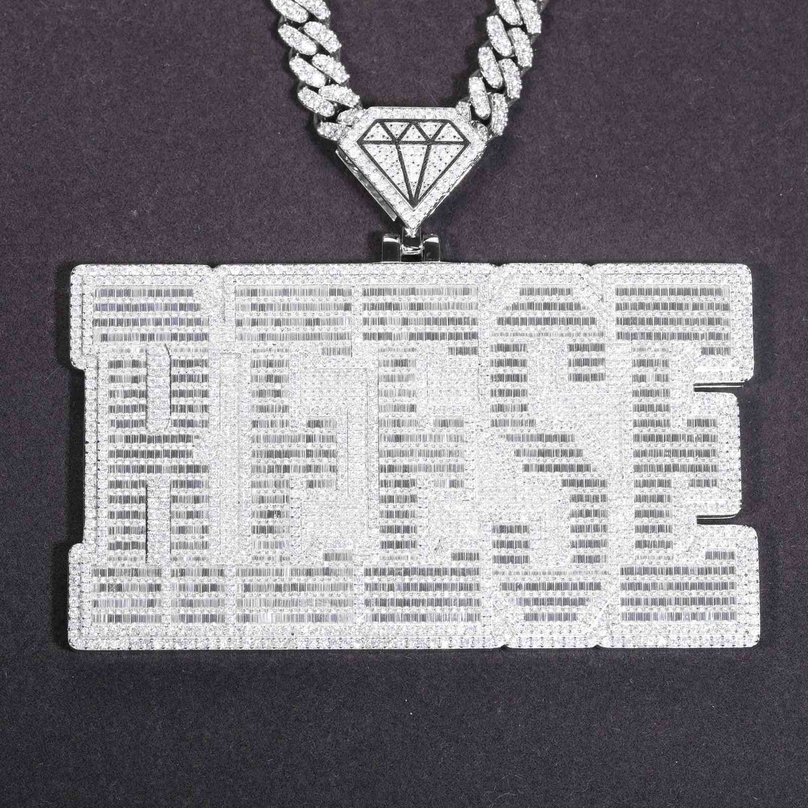 Baguette Letter REESE Pendant