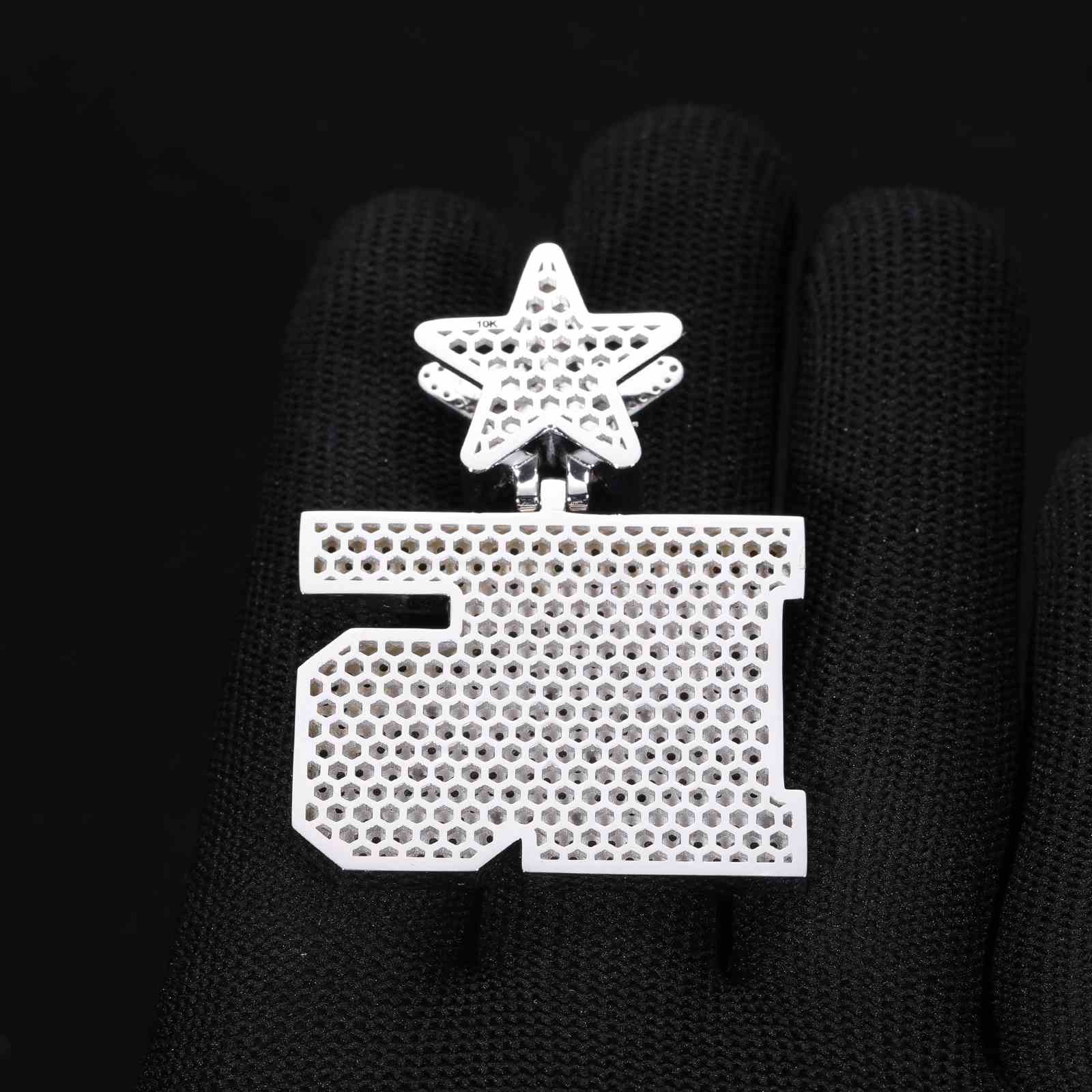 Two Tone K5 Pendant With Star