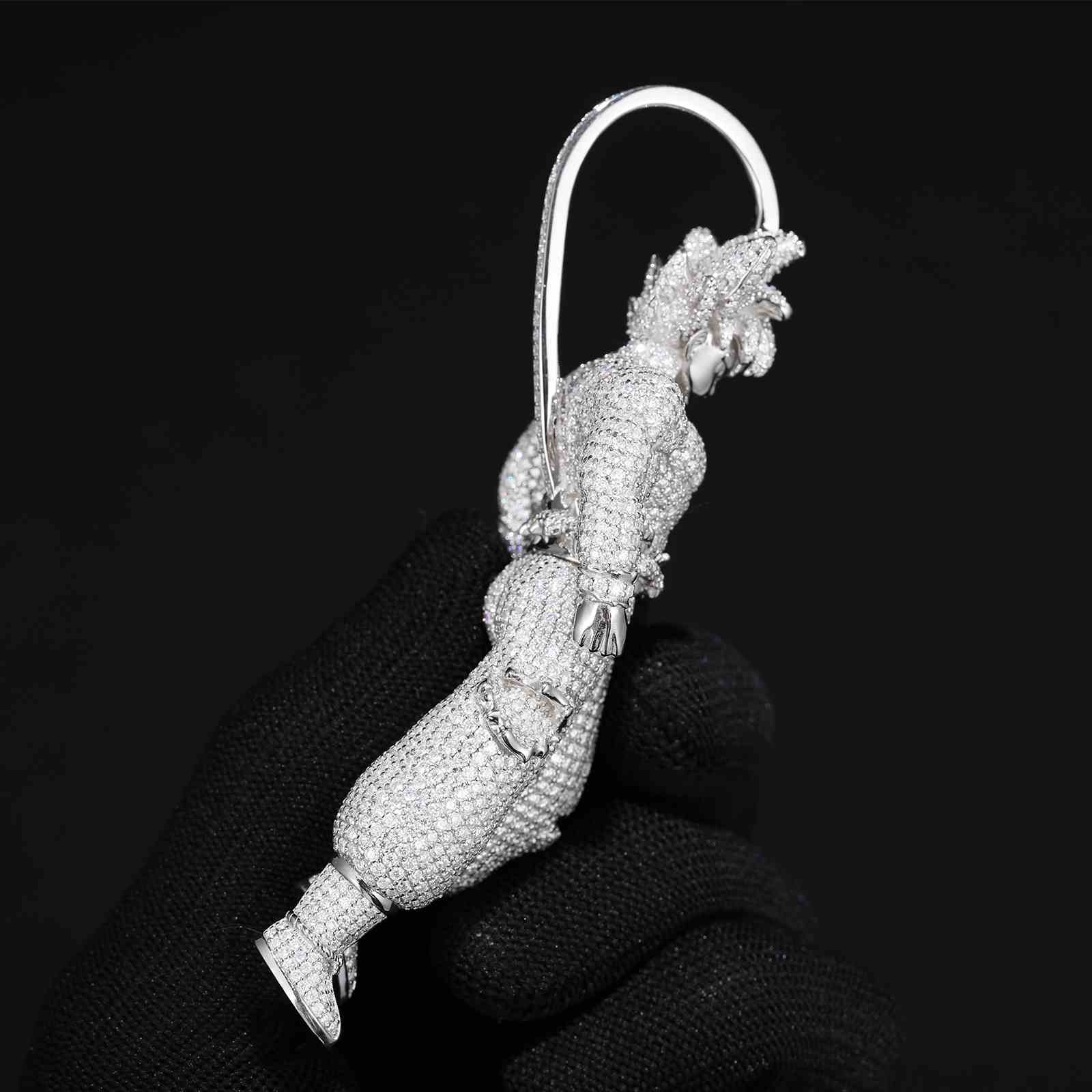 Custom Iced Out Goku Pendant