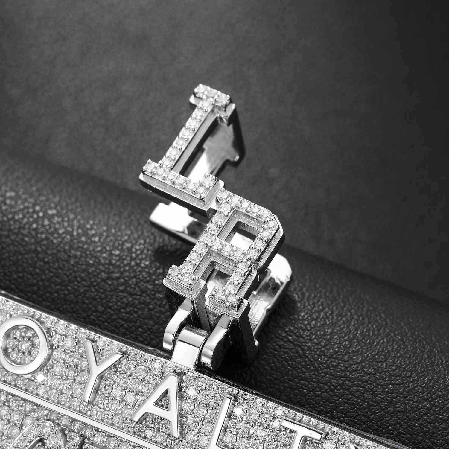 Customized Letter Square Pendant