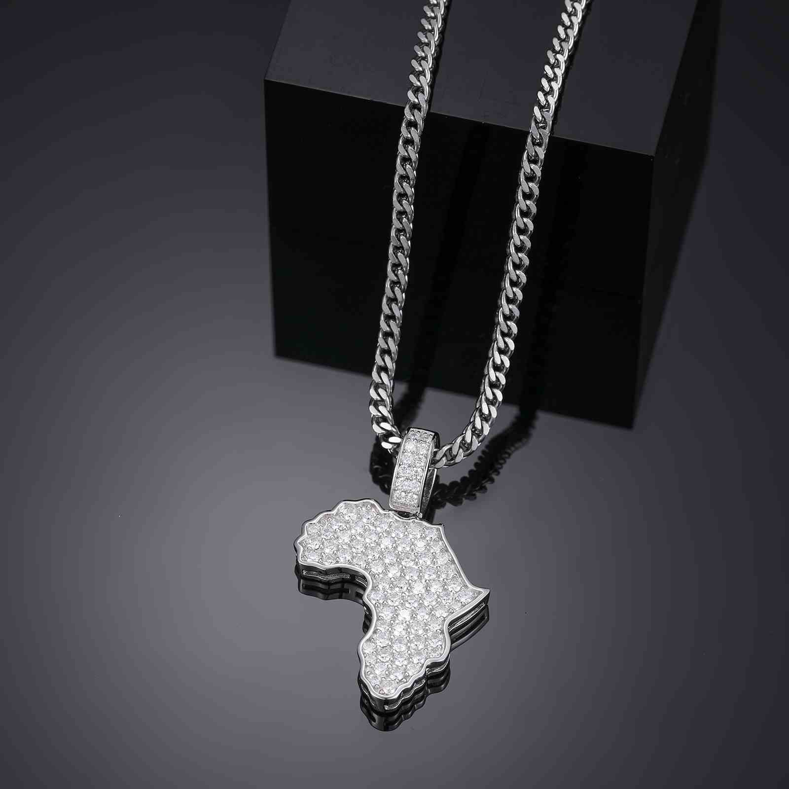 Africa Map Pendant