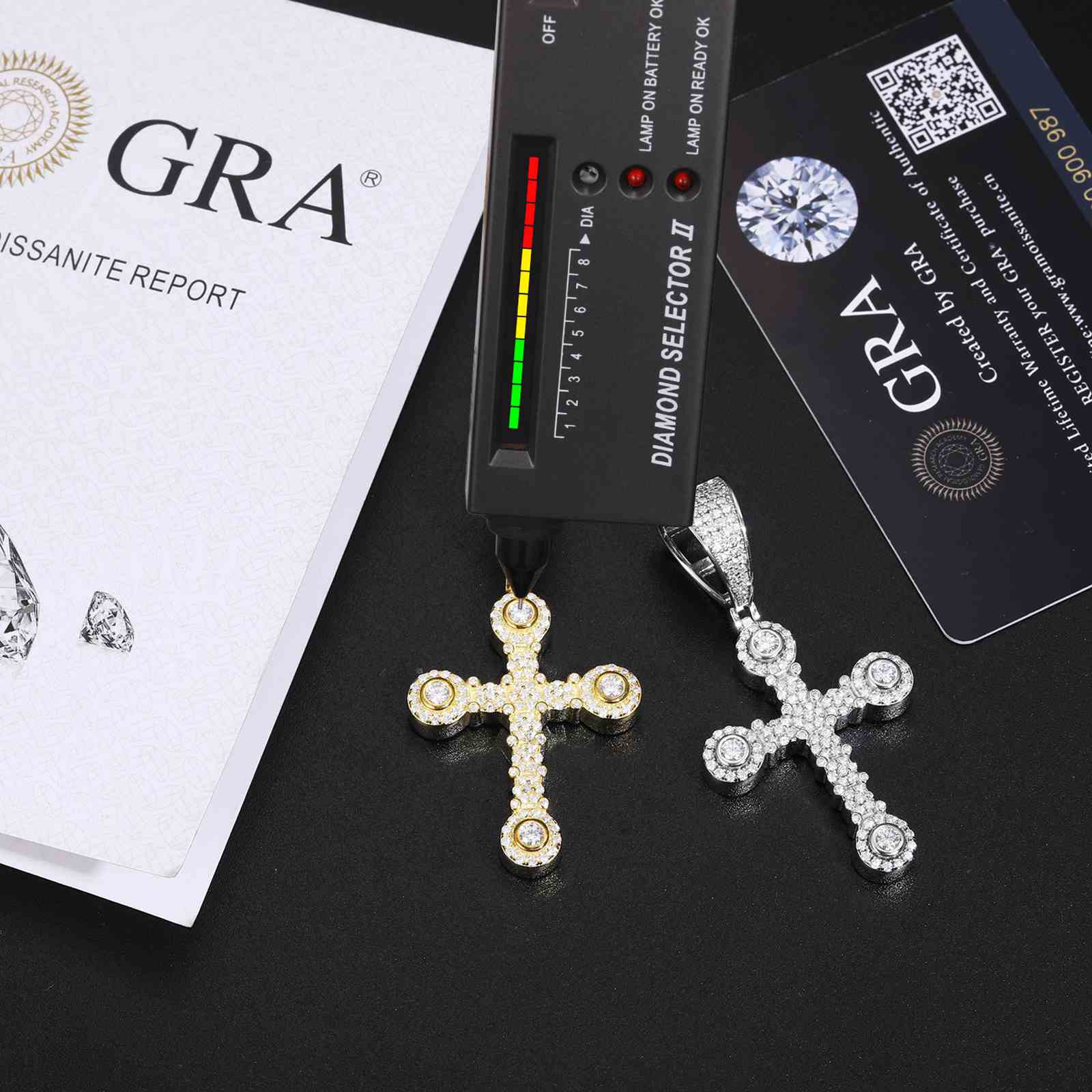 Star-studded Cross Pendant