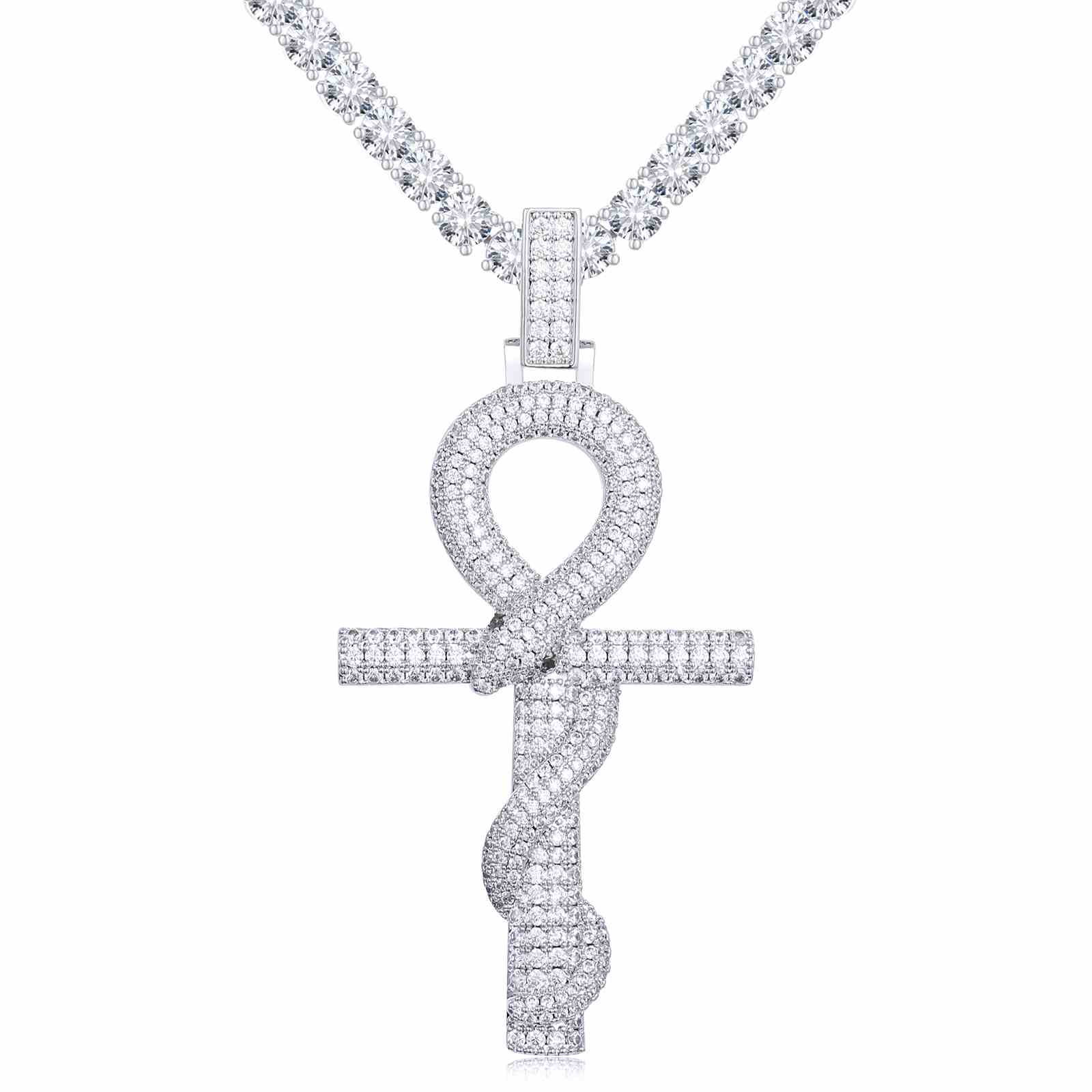 Snake Ankh Cross Pendant