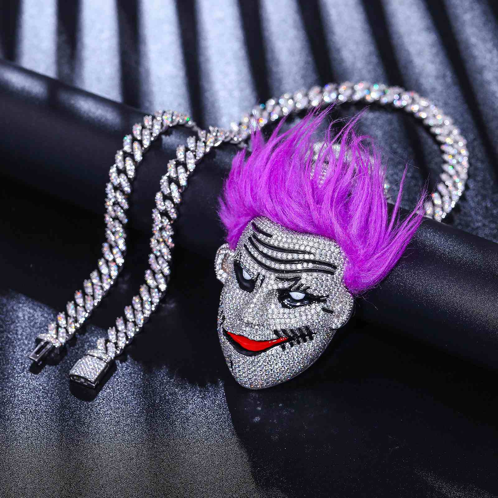 Purple Hair Clown Pendant