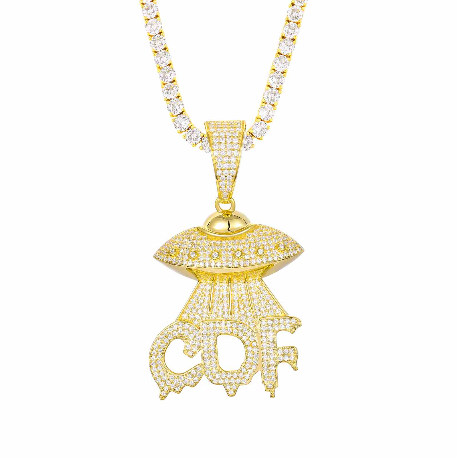 UFO Letter CDF Pendant