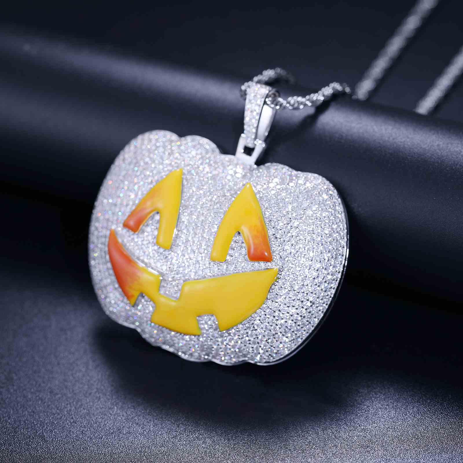 Glowing Pumpkin Smile Face Pendant