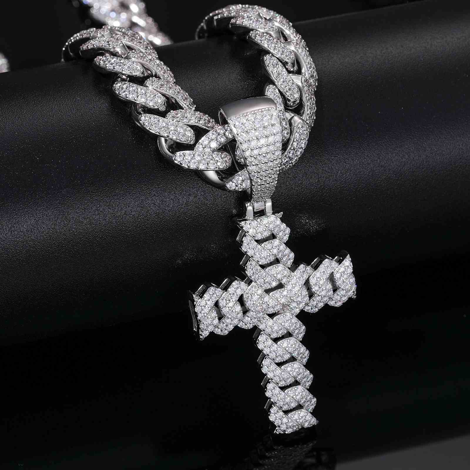 Iced Out Cuban Cross Pendant