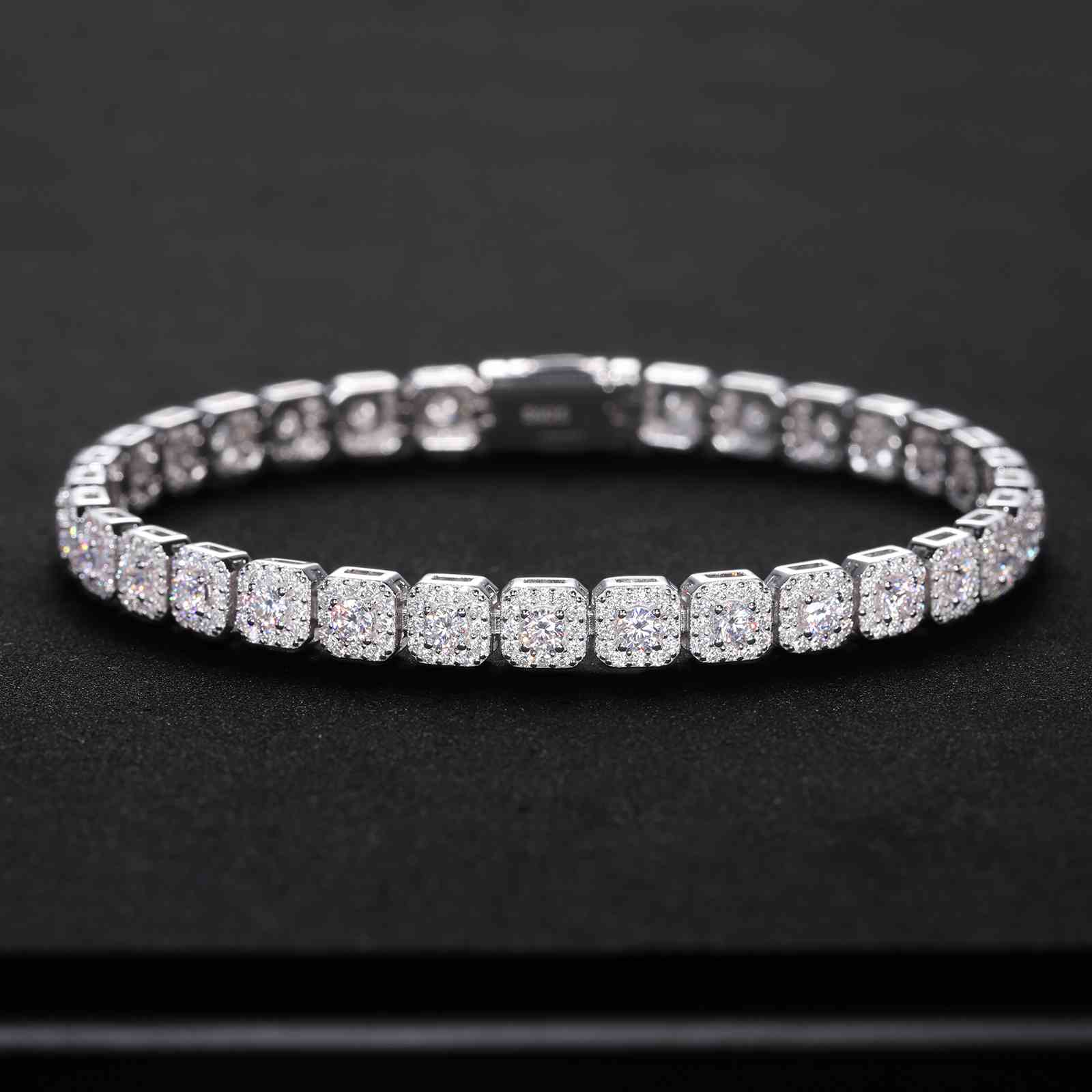 6mm Halo Tennis Bracelet