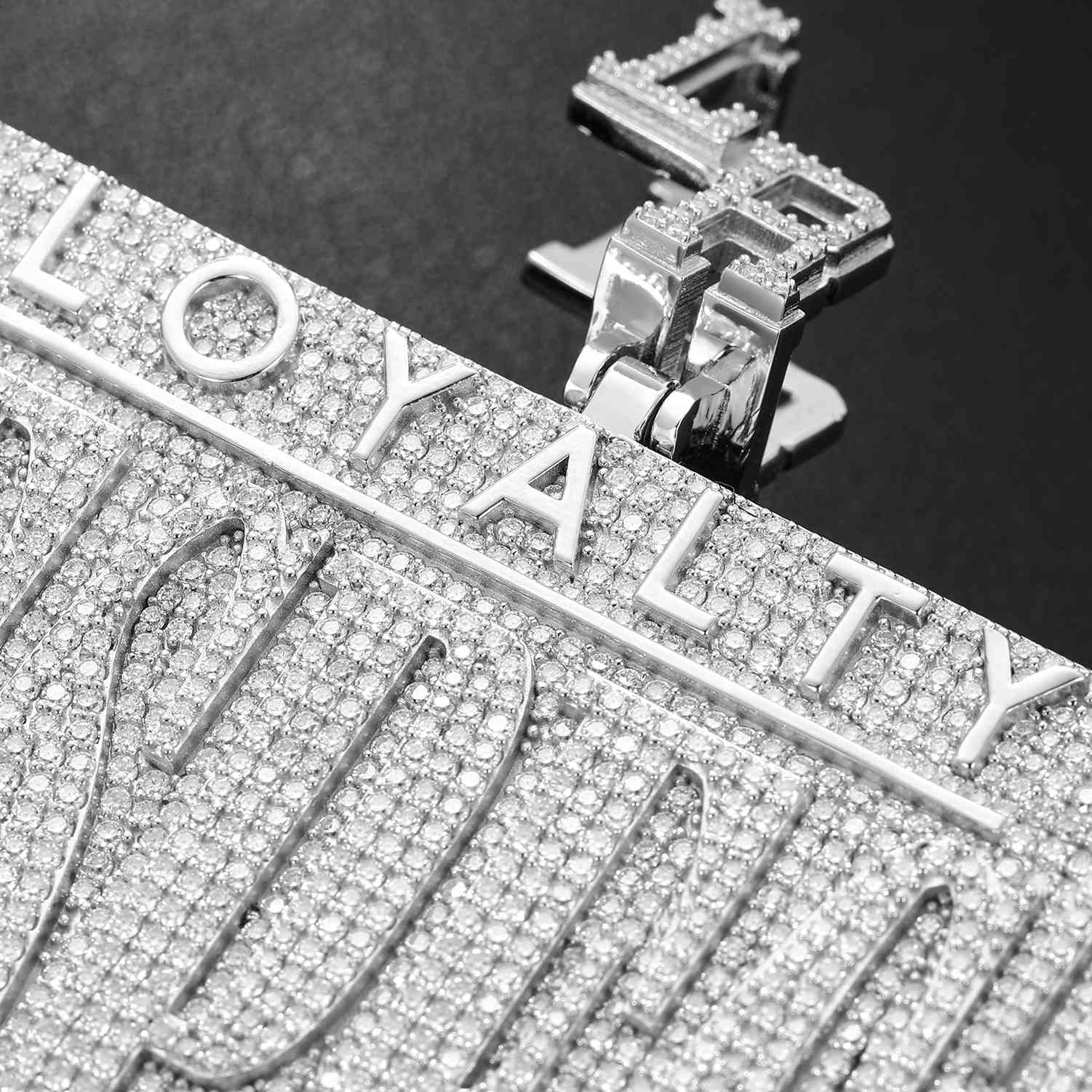 Customized Letter Square Pendant