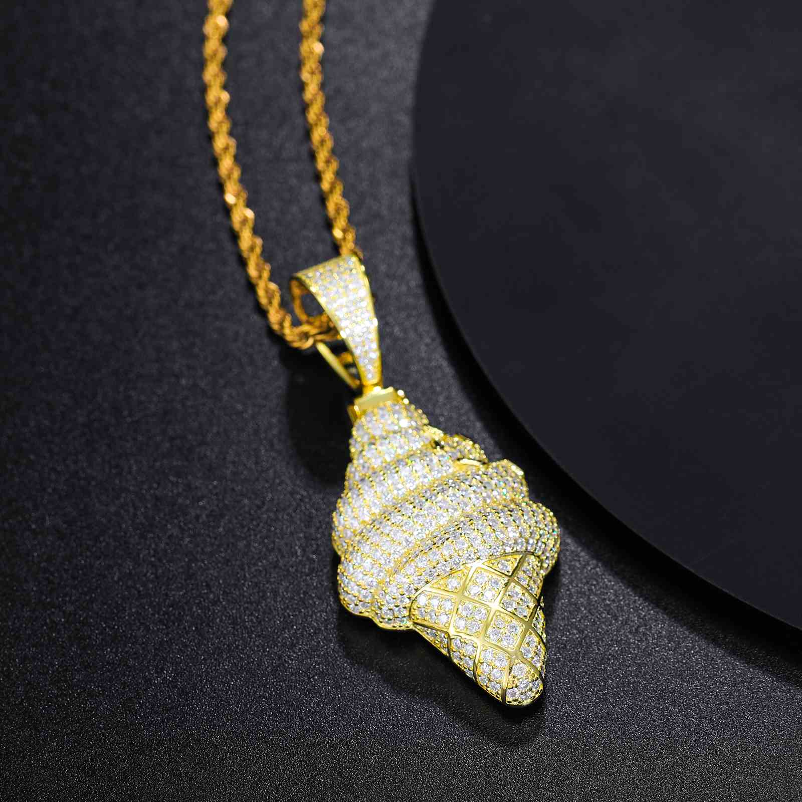 Iced Out Ice Cream Pendant