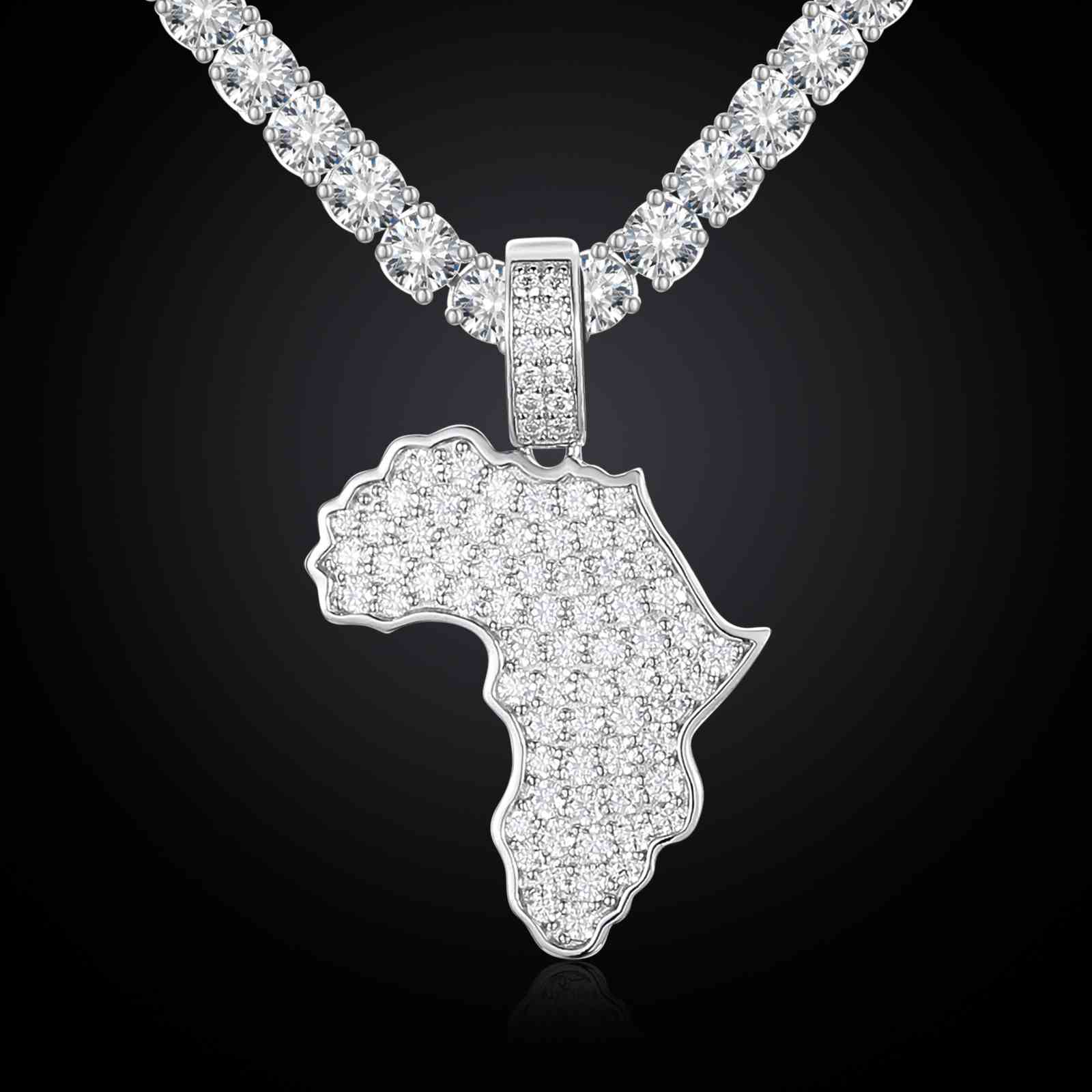 Africa Map Pendant