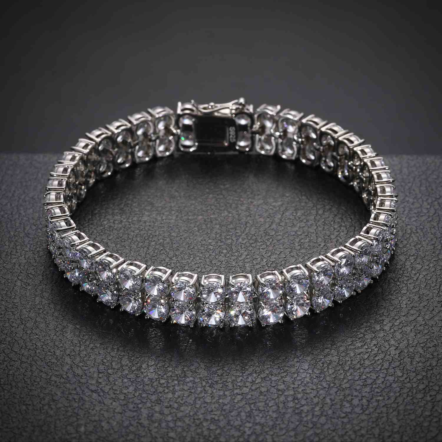 6mm-10mm 2 Rows Tennis Bracelet