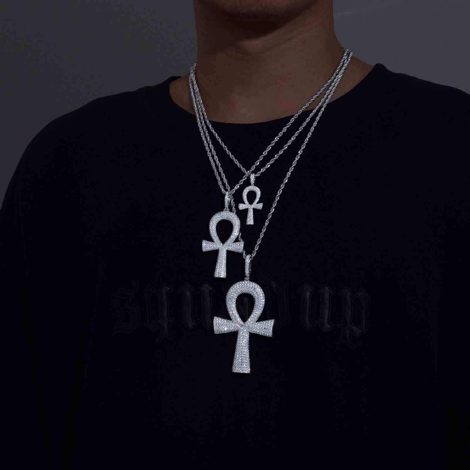 3 Sizes Ankh Cross Pendant