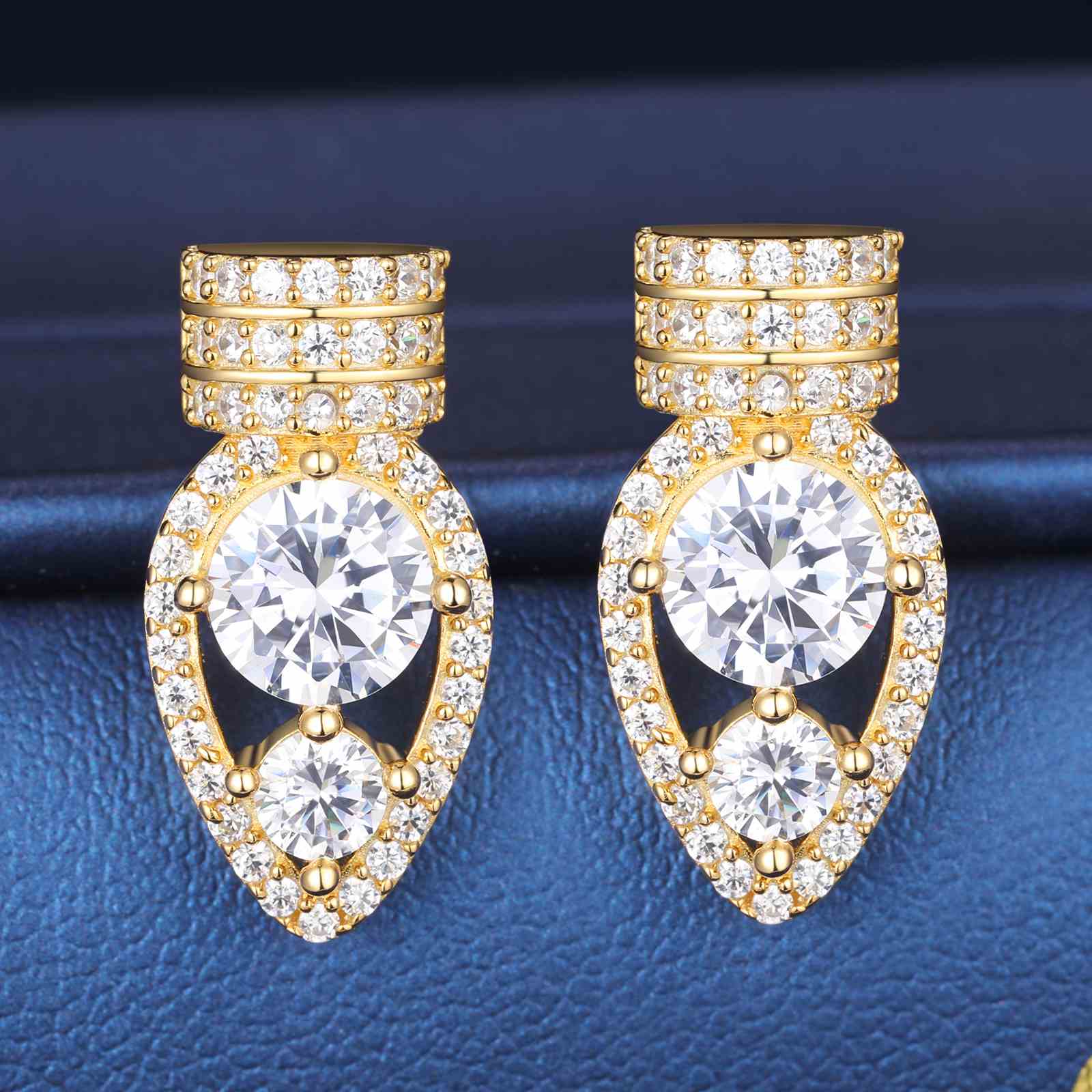 S925 Moissanite Nail Stud Earrings