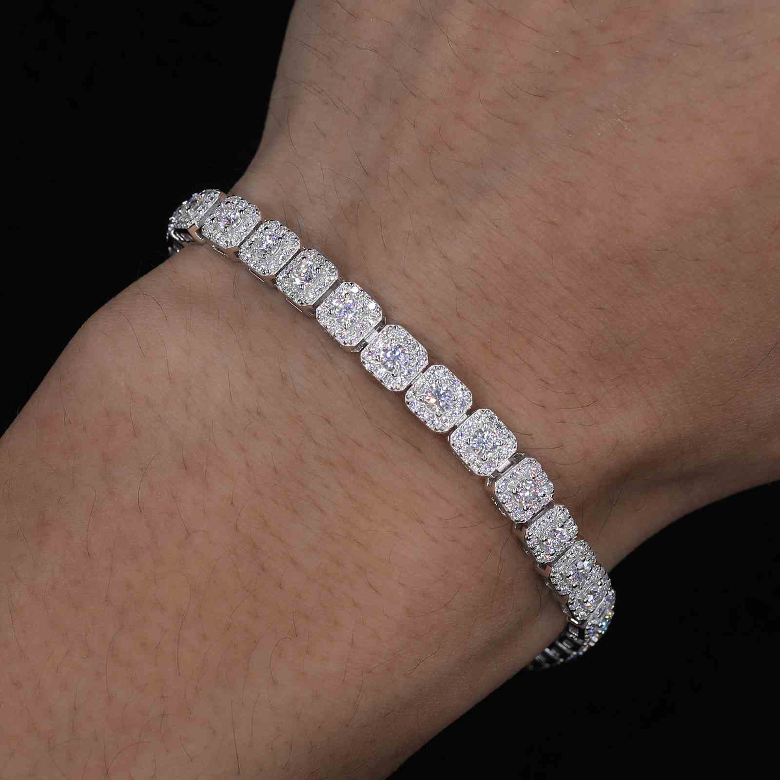 6mm Halo Tennis Bracelet
