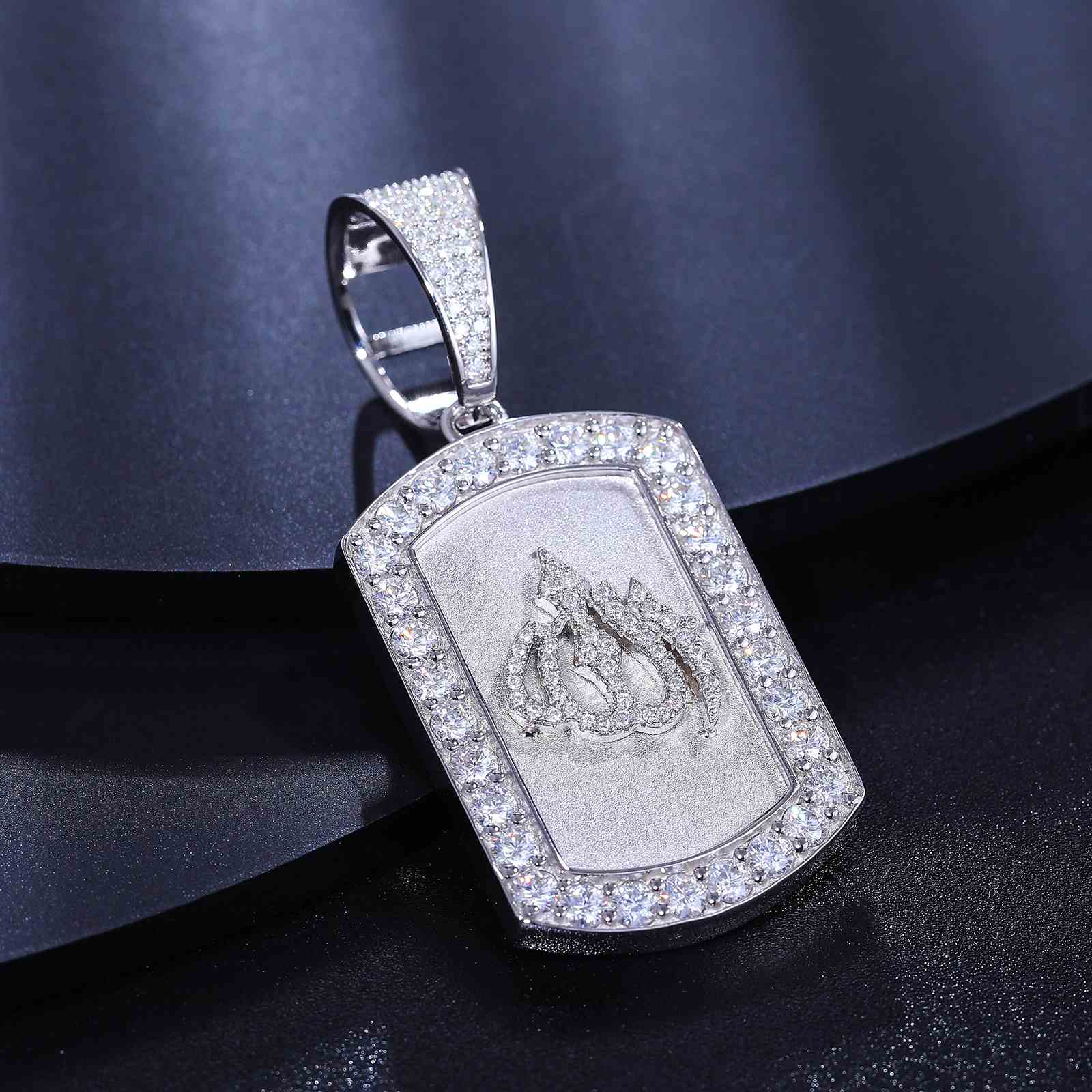 Allah Pattern Tag Pendant