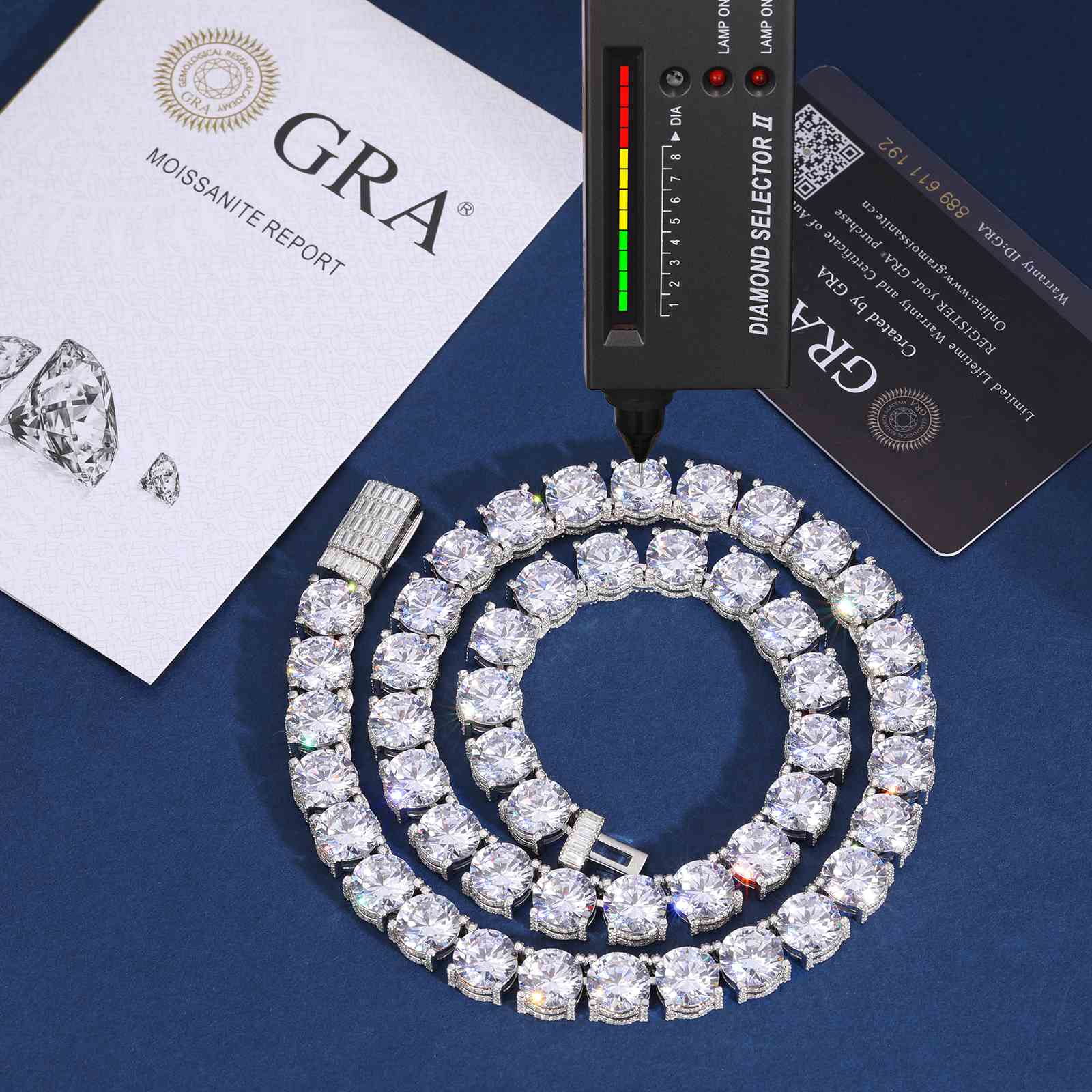 10mm Cluster Tennis Chain