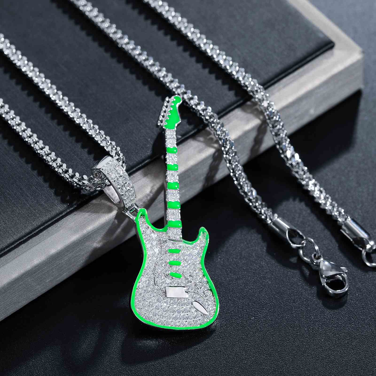 Glow In The Dark Guitar Pendant