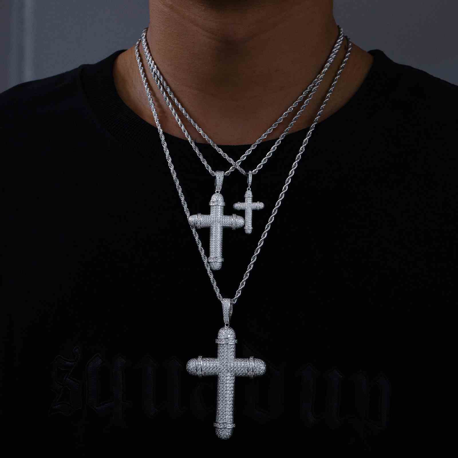Christian Iced Out Cross Pendant