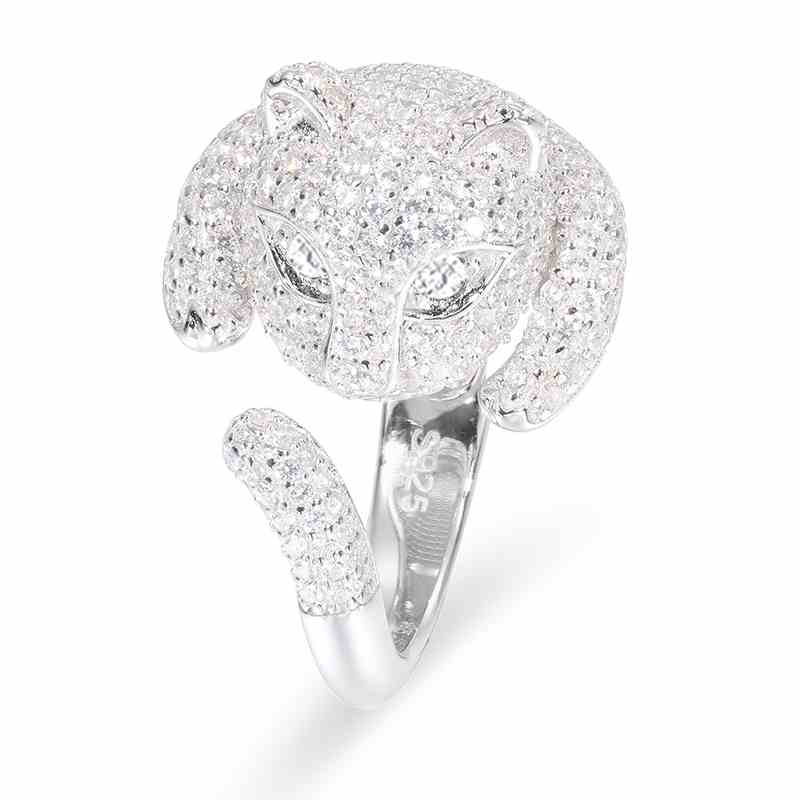 Leopard Head Animal Ring