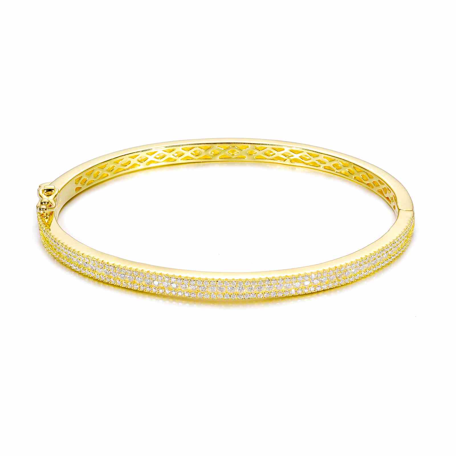 4mm 3 Rows Bracelet Bangle