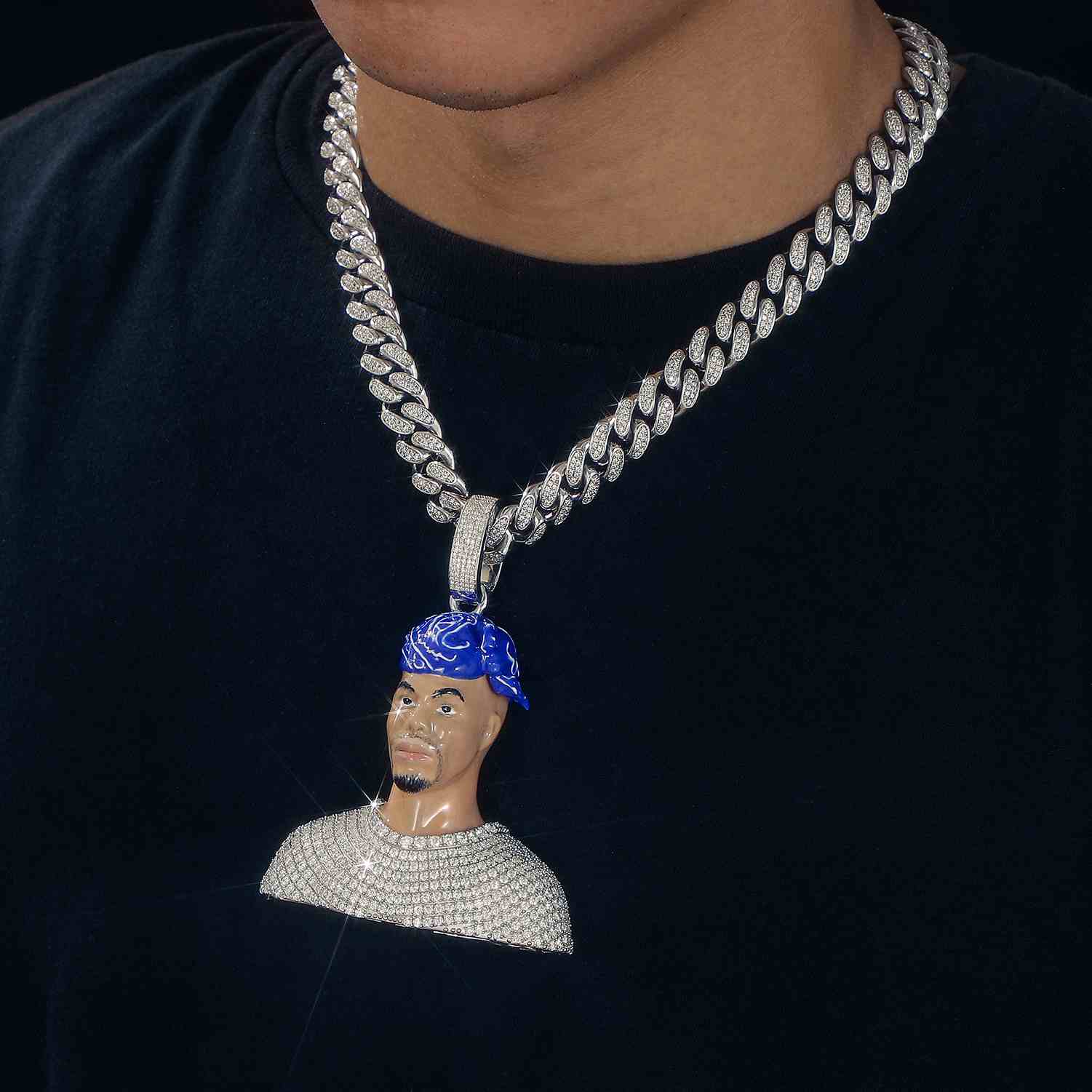Customized 3D Portrait Pendant