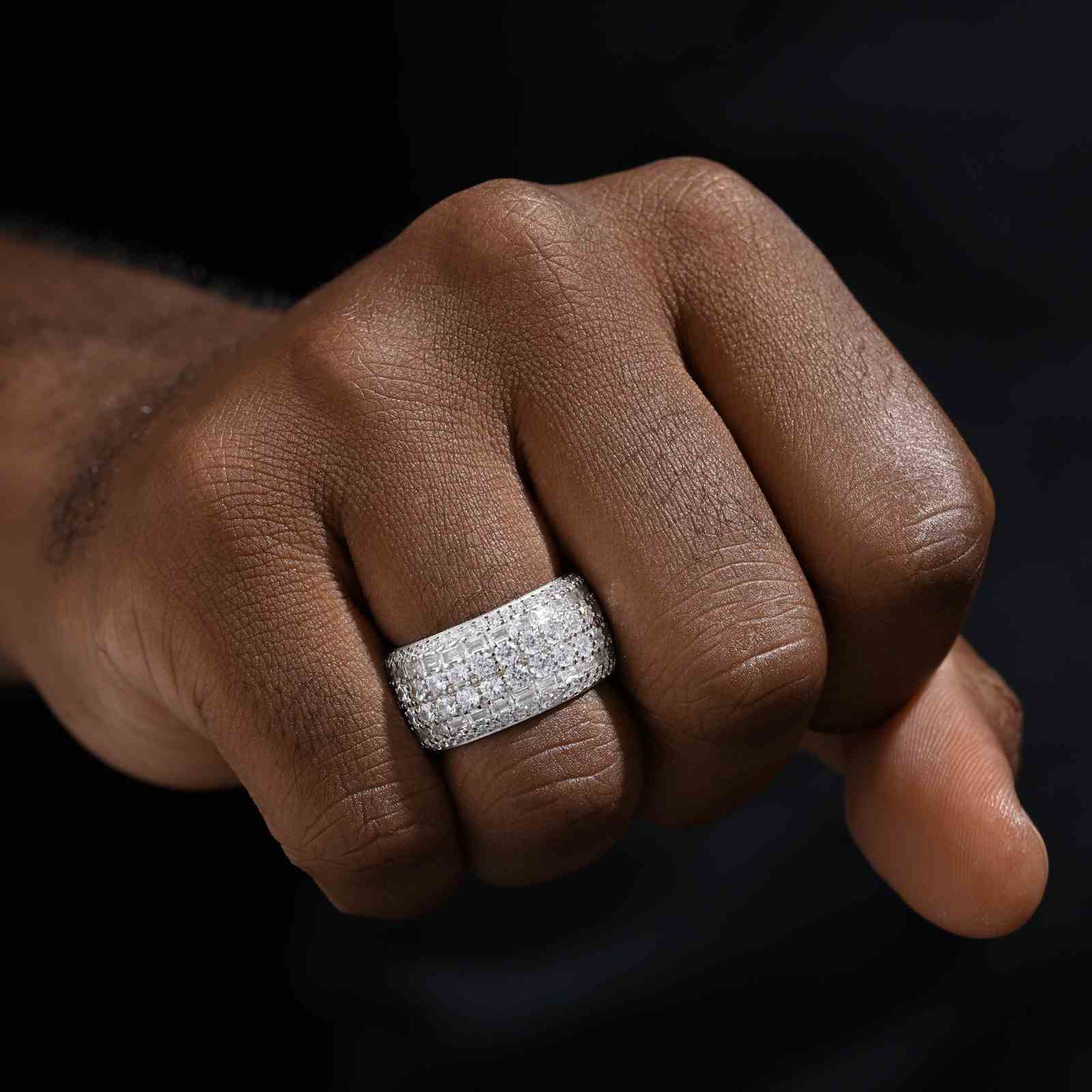 6 Layers Baguette Band Ring