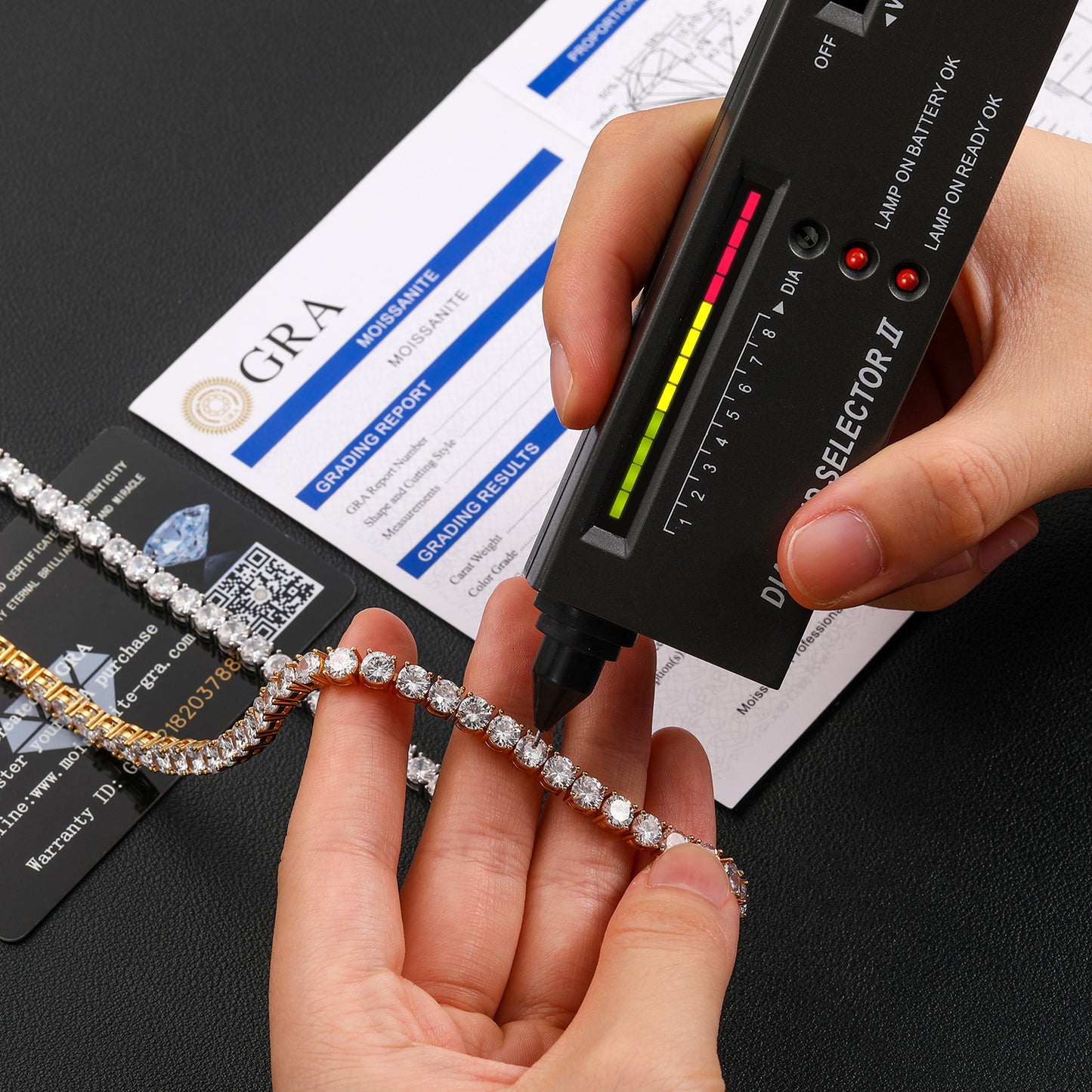 925 Silver Moissanite 5mm Tennis Bracelet TQB0004