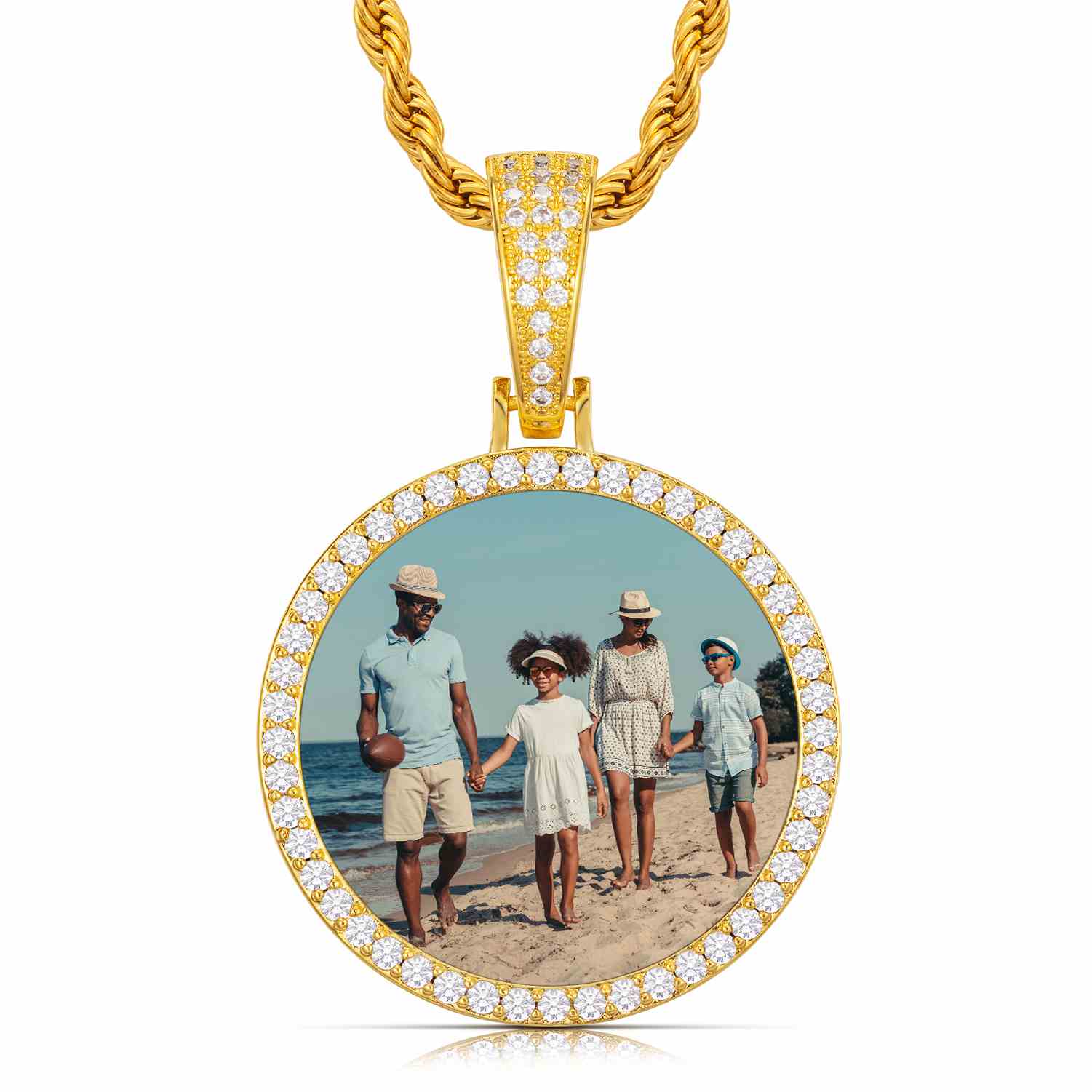 35mm Round Photo Frame Pendant