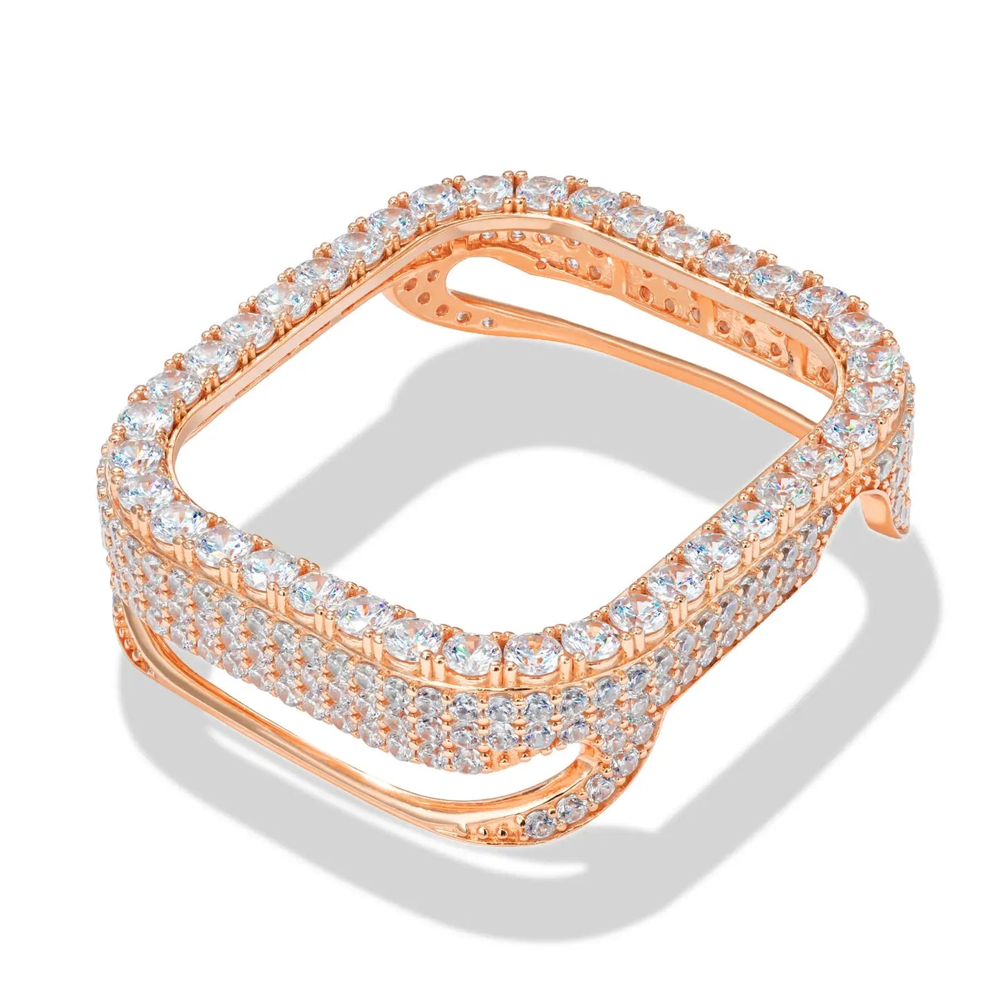 Hip Hop Moissanite Iced Bezel Case Compatible with Apple Watch Series 11 TQW0003