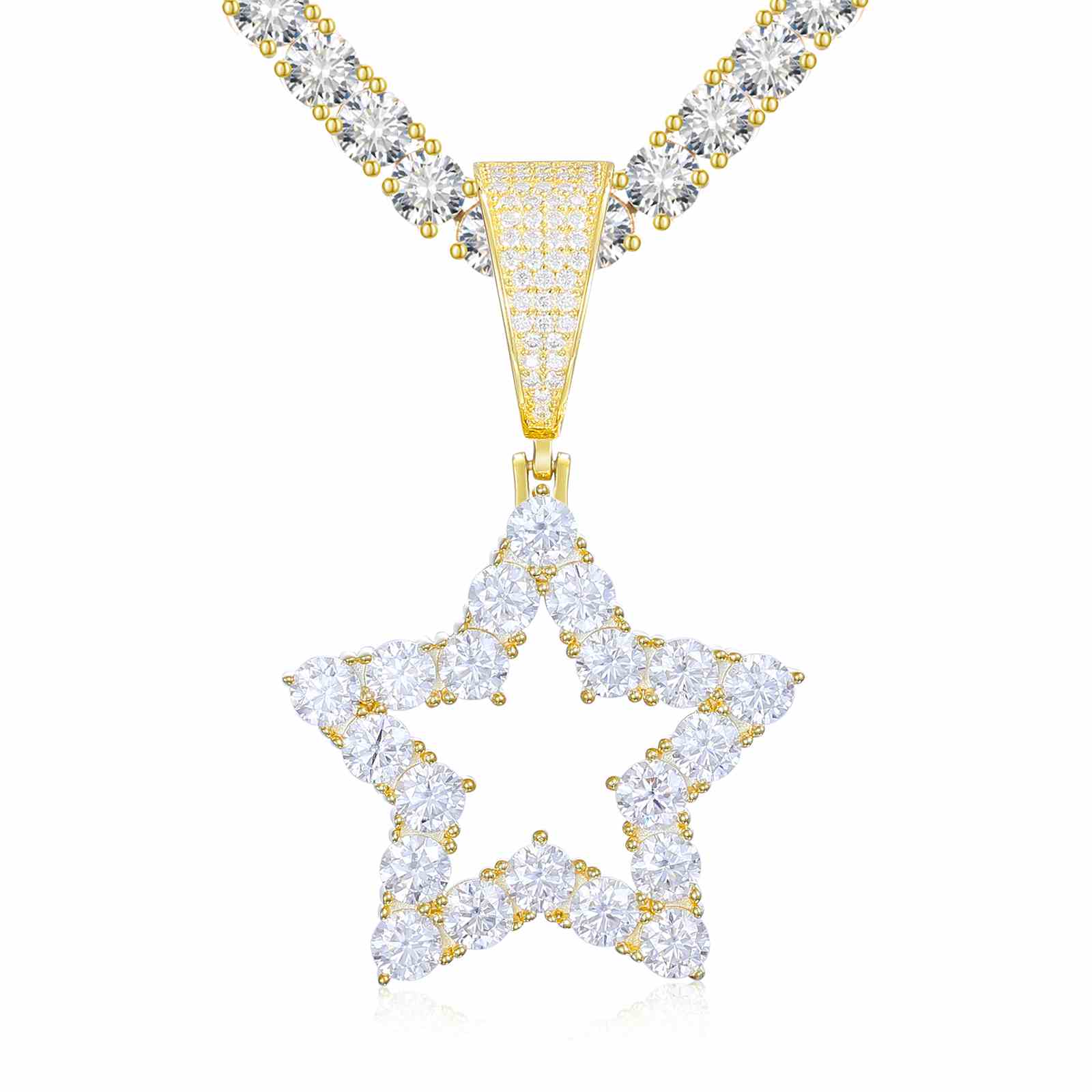 1 Row Star Pendant